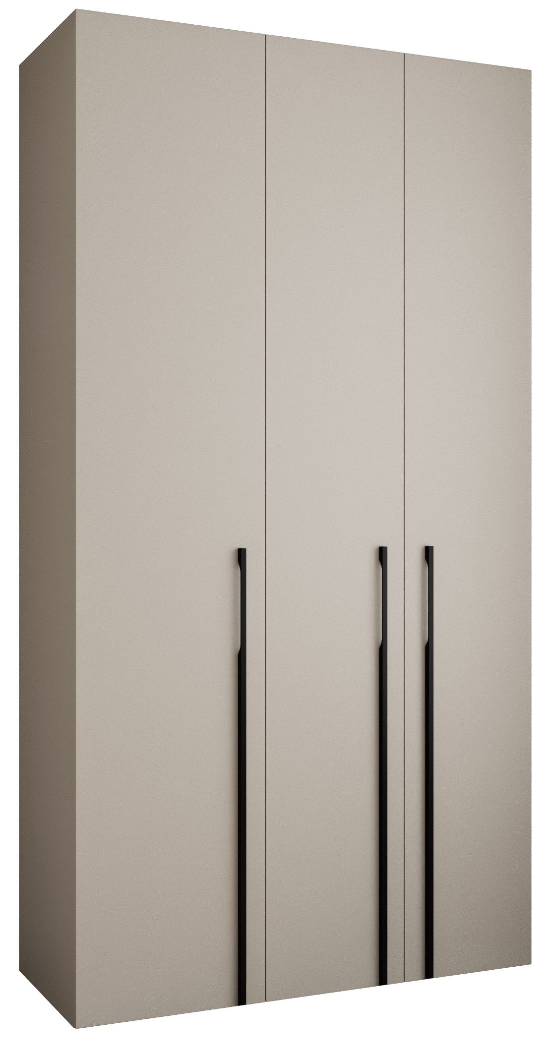 ABIKS MÖBEL Drehtürenschrank COMO 3 Schlafzimmerschrank mit Kleiderstange und Regalen