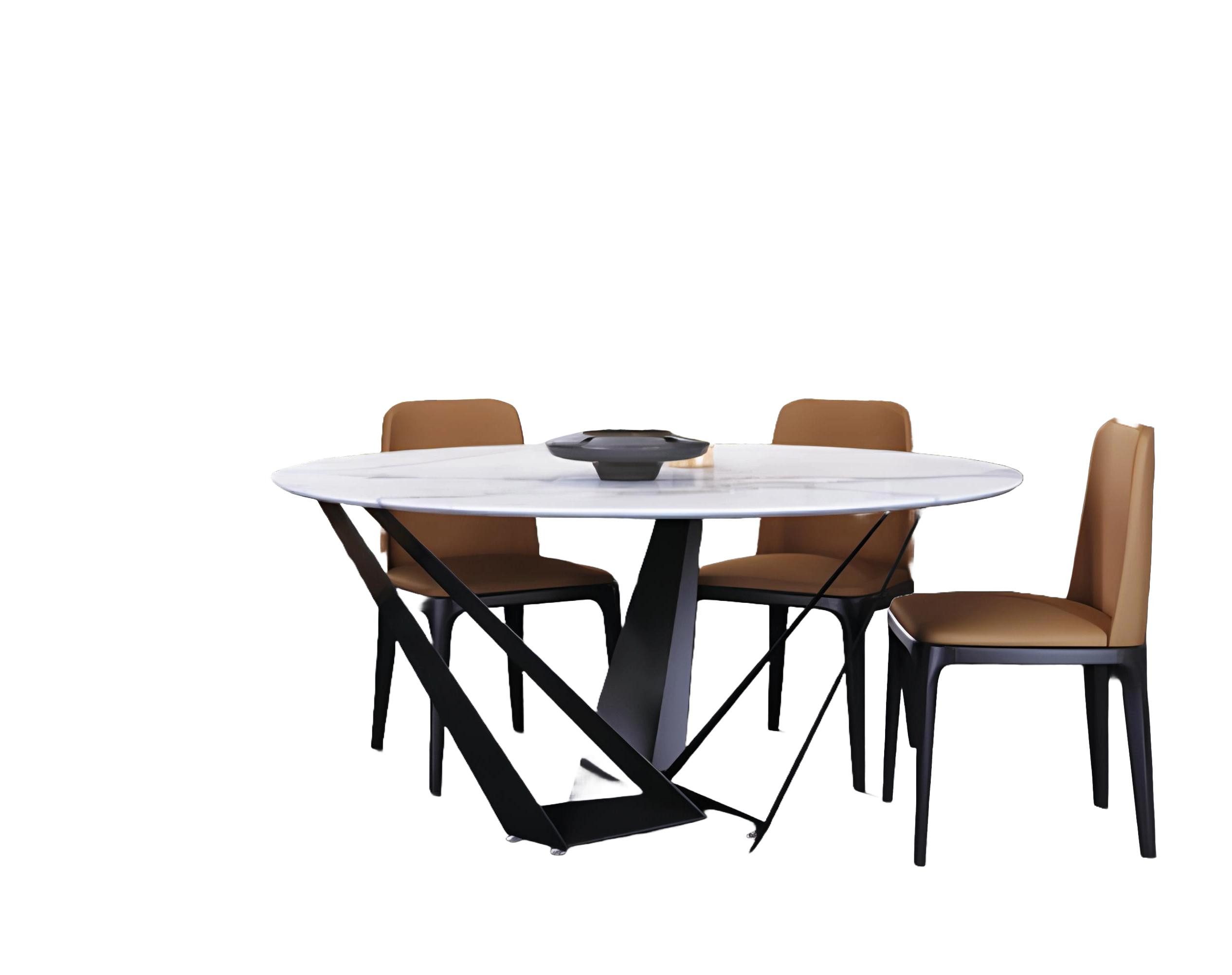 Xlmoebel Esstisch Designer-Esstisch aus Rundholz in elegantem Design (1-St., Rund Esstisch), Hergestellt in Europa