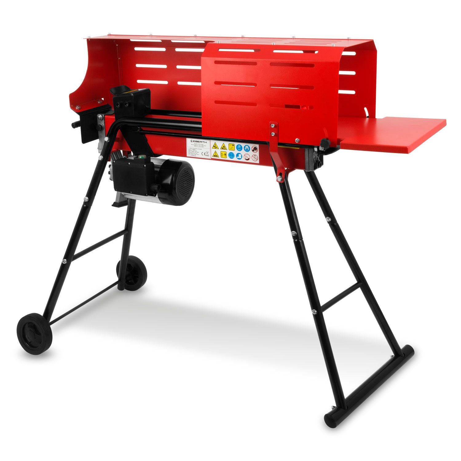 EBERTH Разделитель бревен Brennholzspalter Hydraulikspalter Elektrisch 2200W mit Unterbau, max. bis 52cm Holzlänge und 25cm Durchmesser