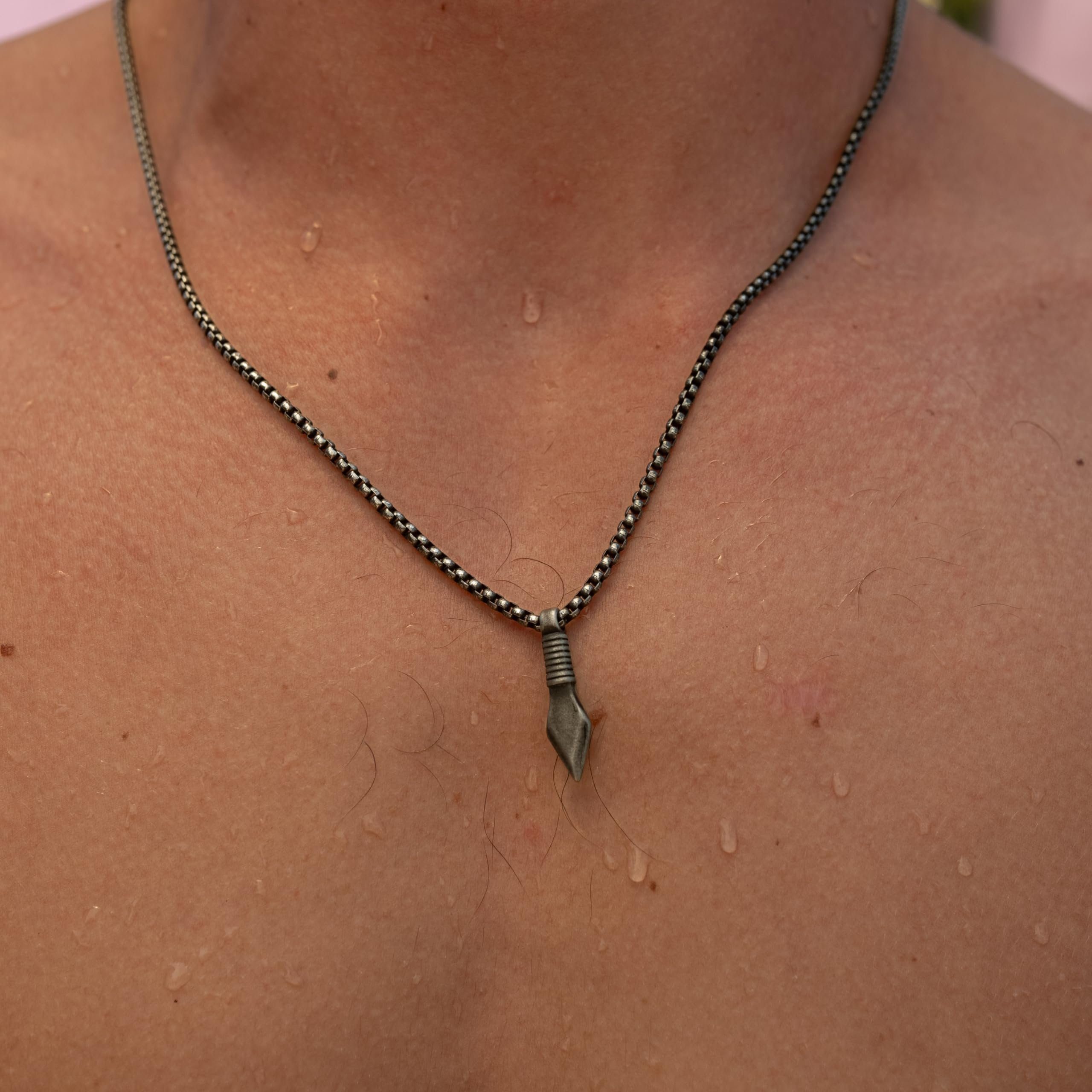 Made by Nami Kette mit Anhänger Edelstahl Halskette Herren mit Anhänger in günstig online kaufen