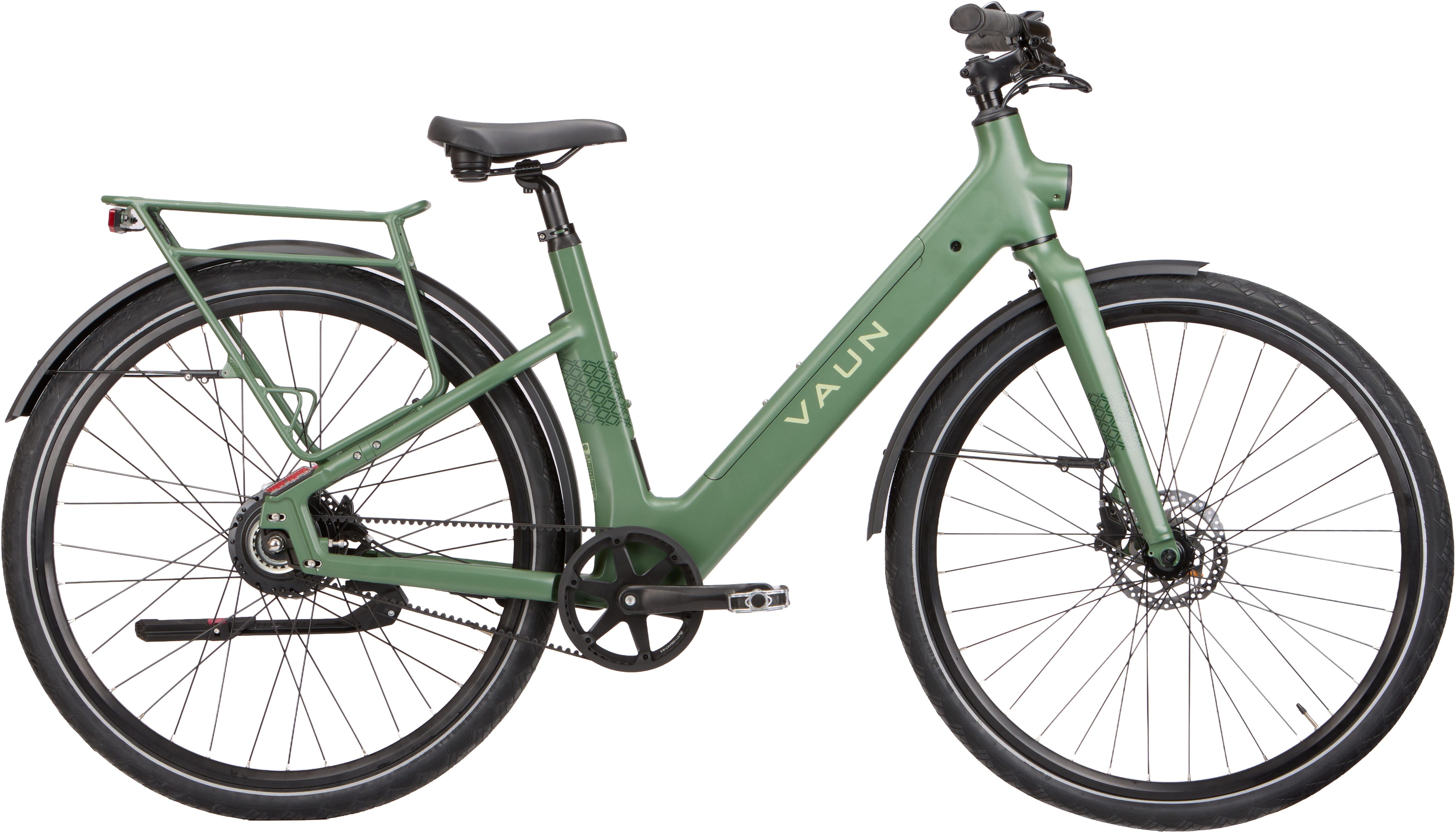 Vaun E-Bike Cityrad VAUN Sight Cityrad, Heckmotor, 417 Wh, (Packung), (mit integr. Akku), Elektrofahrrad für Alltag und Einkauf