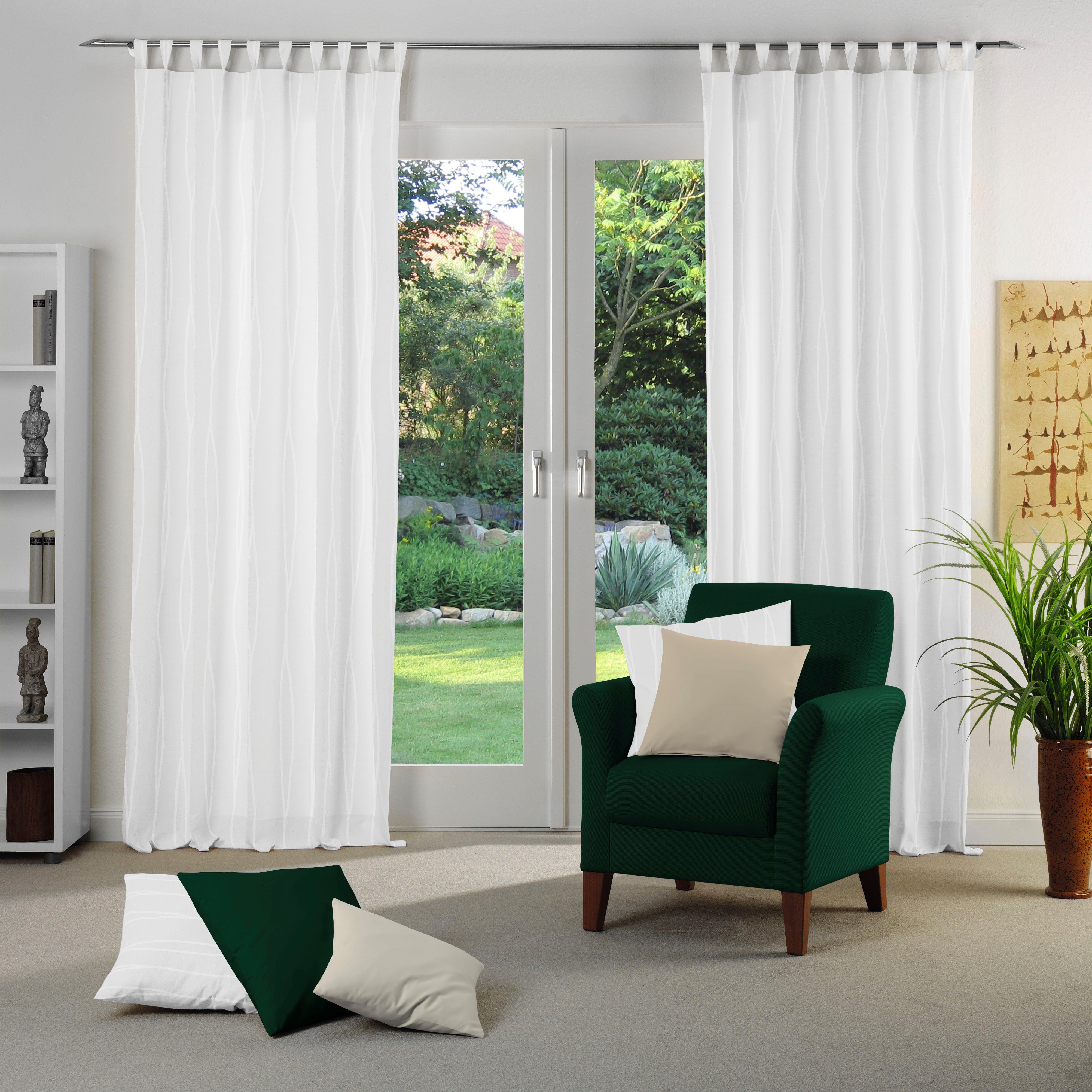 Wirth Vorhang Dallas (1 St), Schlaufen, blickdicht