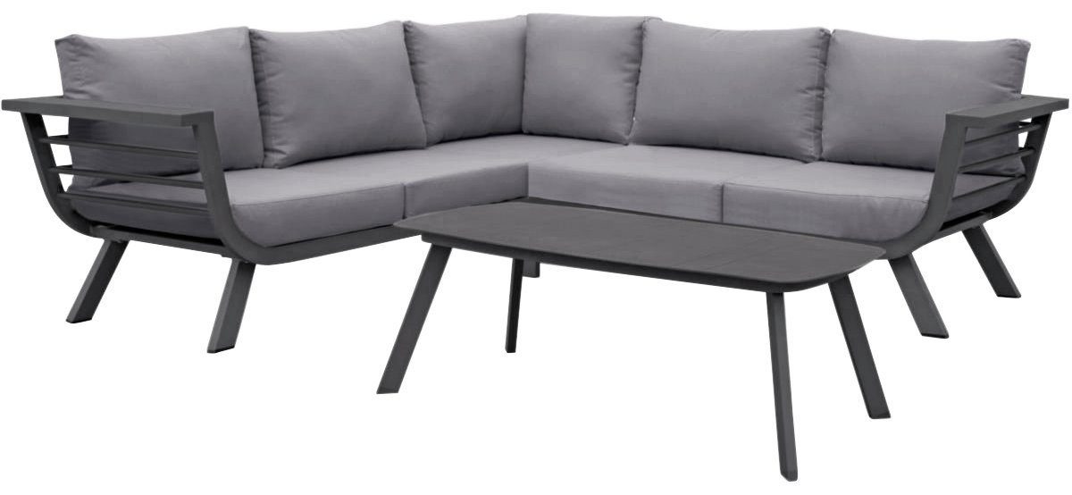 Garden Pleasure Garten-Essgruppe AURELIA, (6-tlg), mit bequemer Polsterung