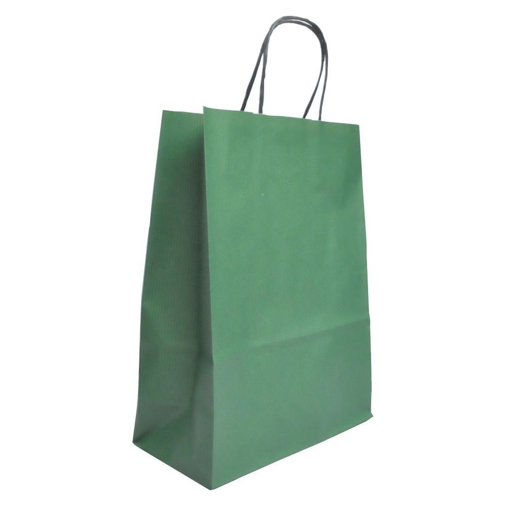 VP Einkaufsbeutel 50 Papiertaschen VP toptwist® 32x14x42cm - grün | Einkaufsshopper