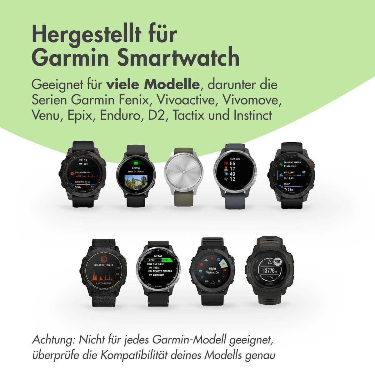 imoshion imoshion Ladestation für die Garmin Smartwatch, USB-A-Ladekabel - 2 M Smartwatch-Ladekabel