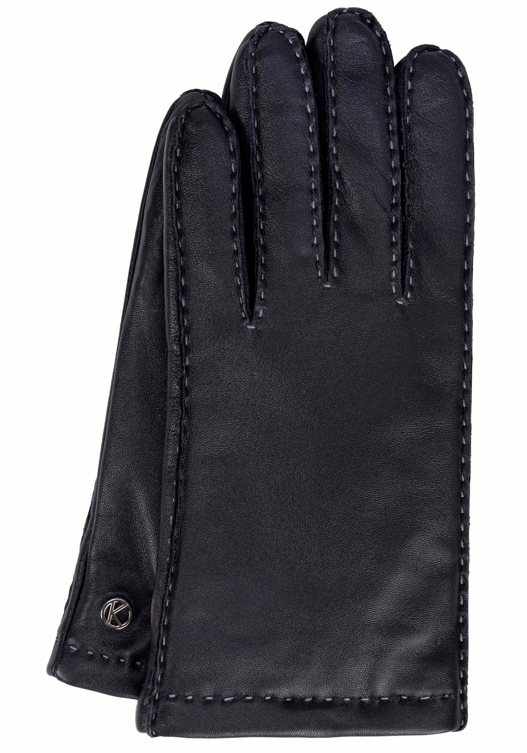 Oberflächen Touchfunktion KESSLER Millie black Smart- Lederhandschuhe für