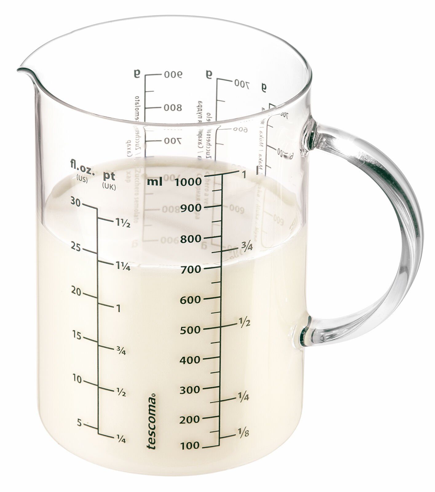 DELÍCIA, Glas, (Inhalt, Tescoma hitzebeständig 1000ml, Messbecher Füllvolumen: Messbecher), 1