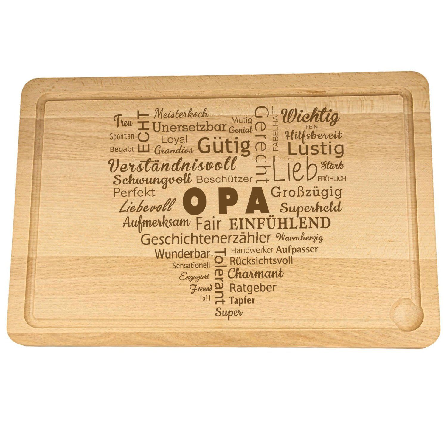 Spruchreif® Schneidebrett Schneidebrett aus Holz mit Gravur · Geschenke für Papa/Opa · Vatertag