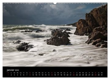 CALVENDO Wandkalender La Bretagne - prises de vue sur un paysage côtier (Calendrier supérieur 2023 DIN A2 horizontal)
