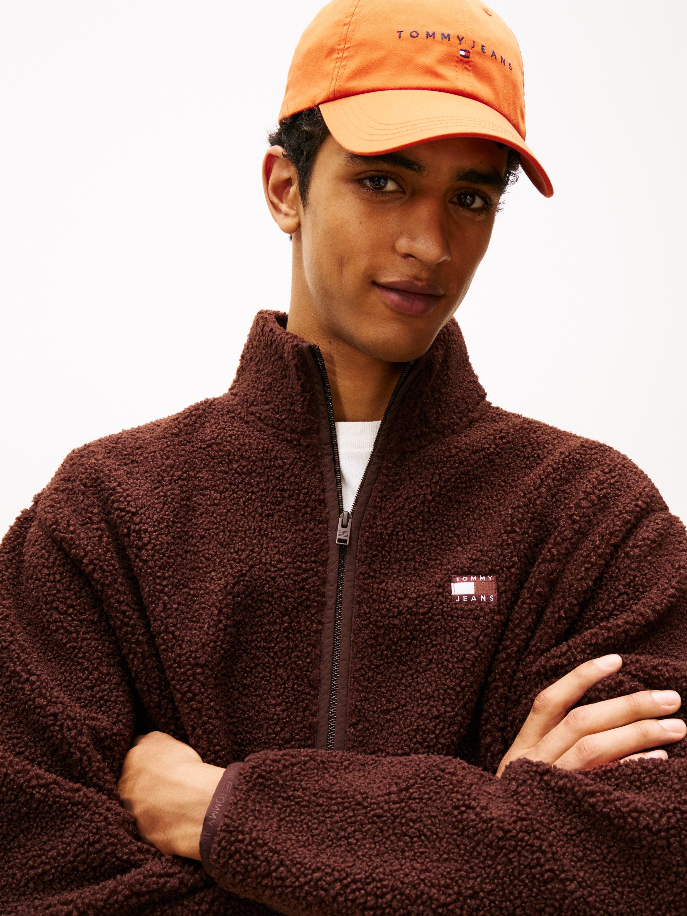 Tommy Jeans Sweatjacke BADGE TEDDY Relaxed günstig online kaufen
