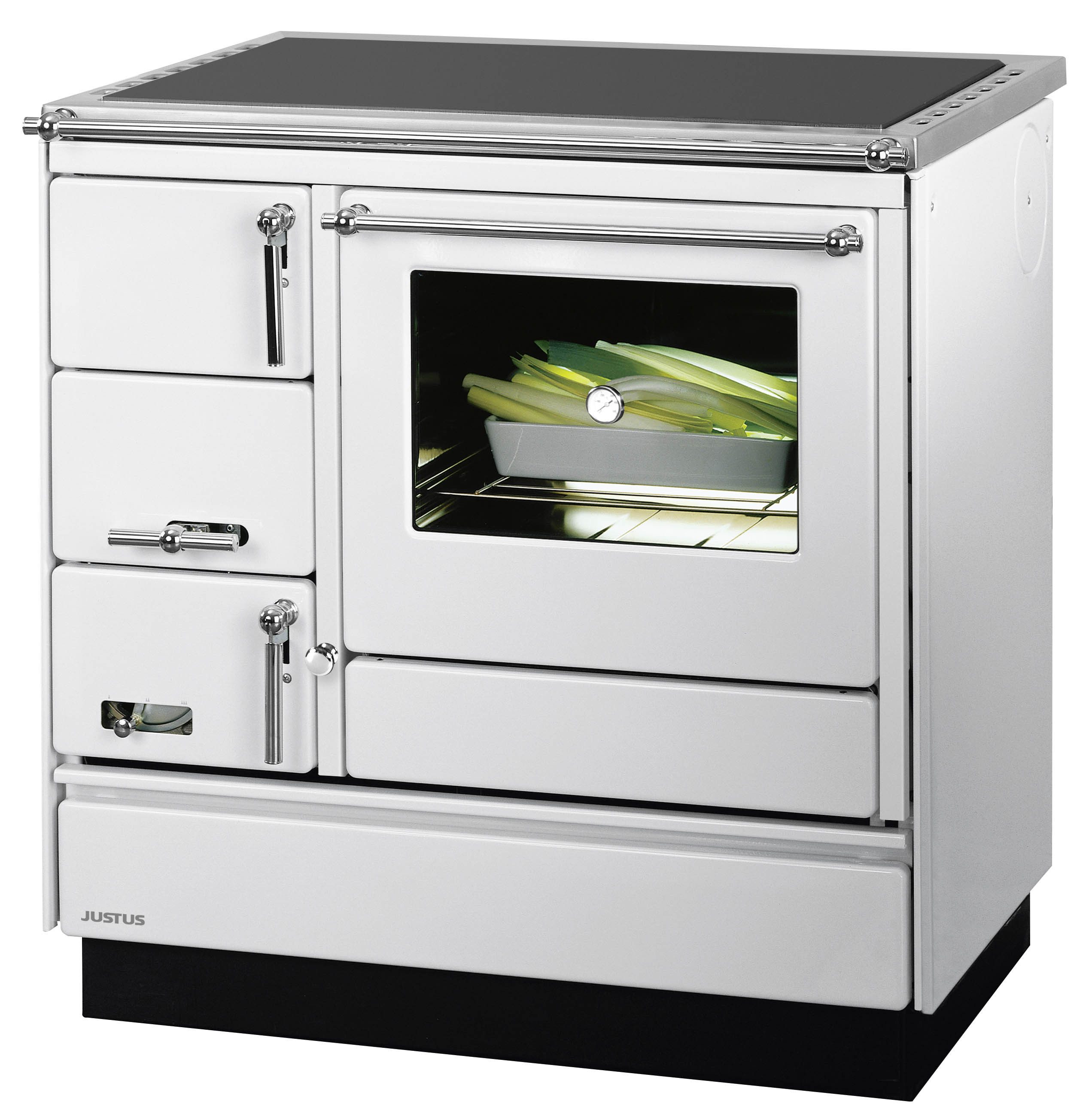 JUSTUS Festbrennstoffherd Linz II, 7 kW, Zeitbrand