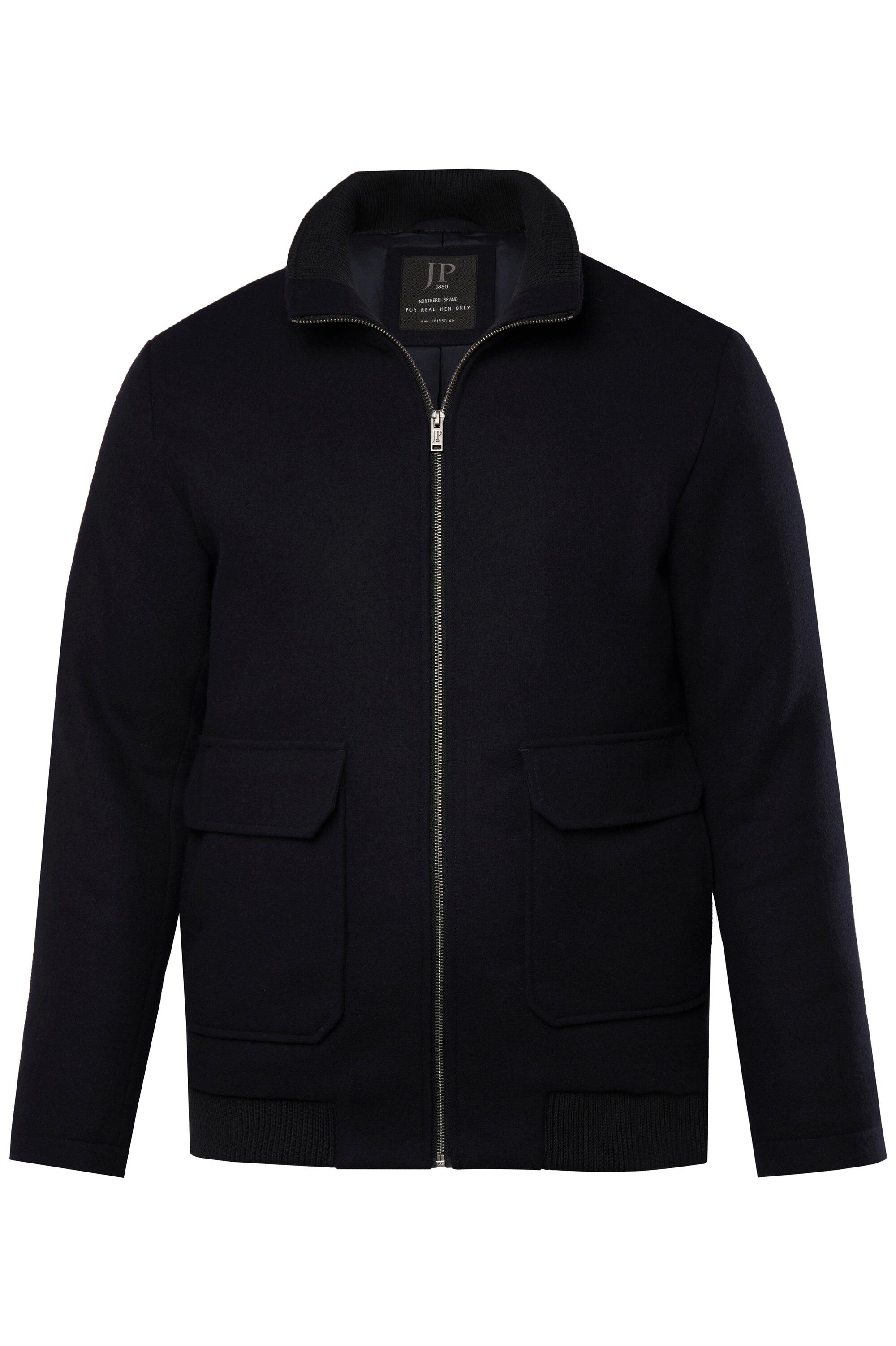 Funktionsjacke Bomberjacke Wolle Collegekragen