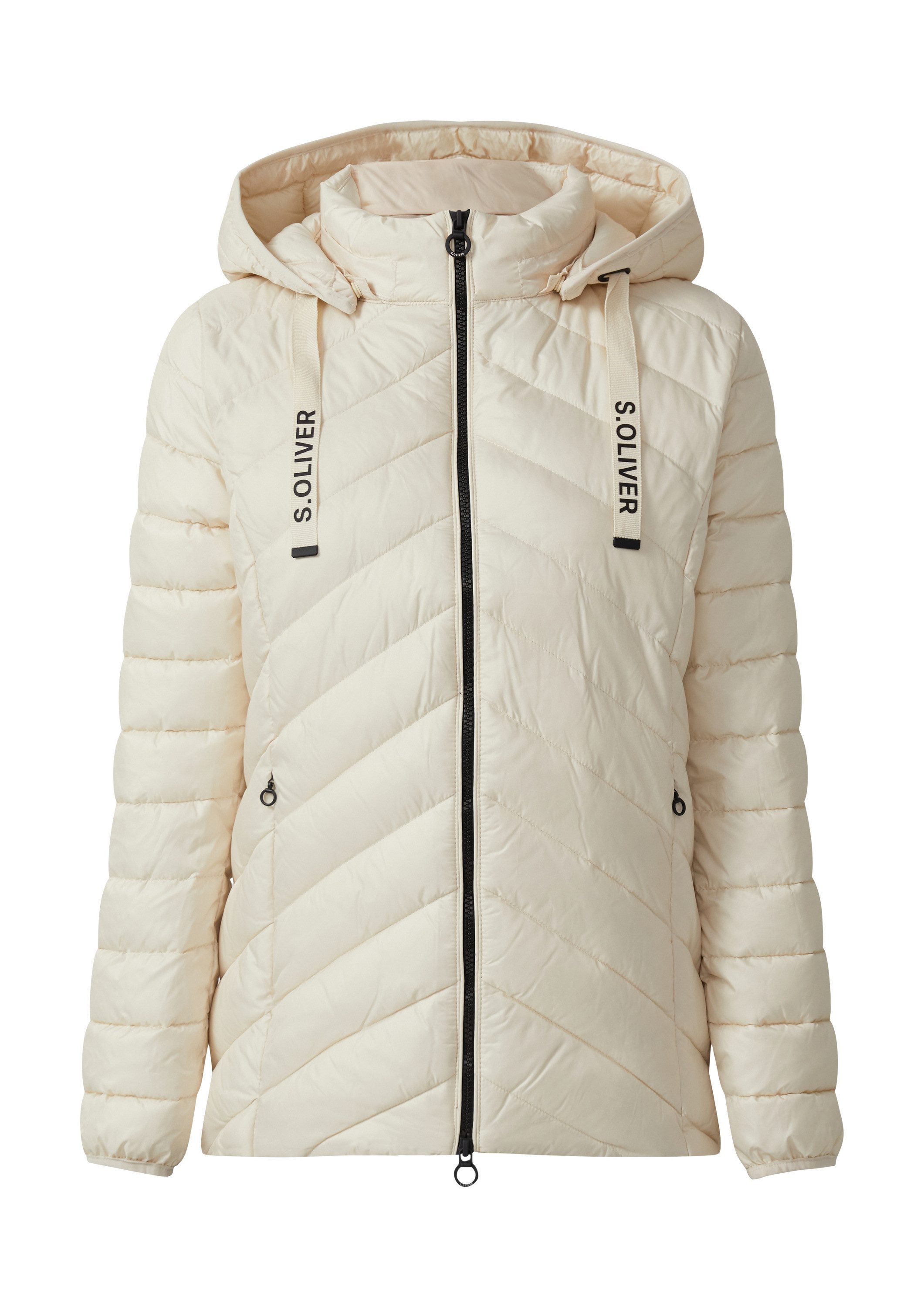 s.Oliver Funktionsjacke Outdoor-Jacke Steppjacke mit abnehmbarer Kapuze