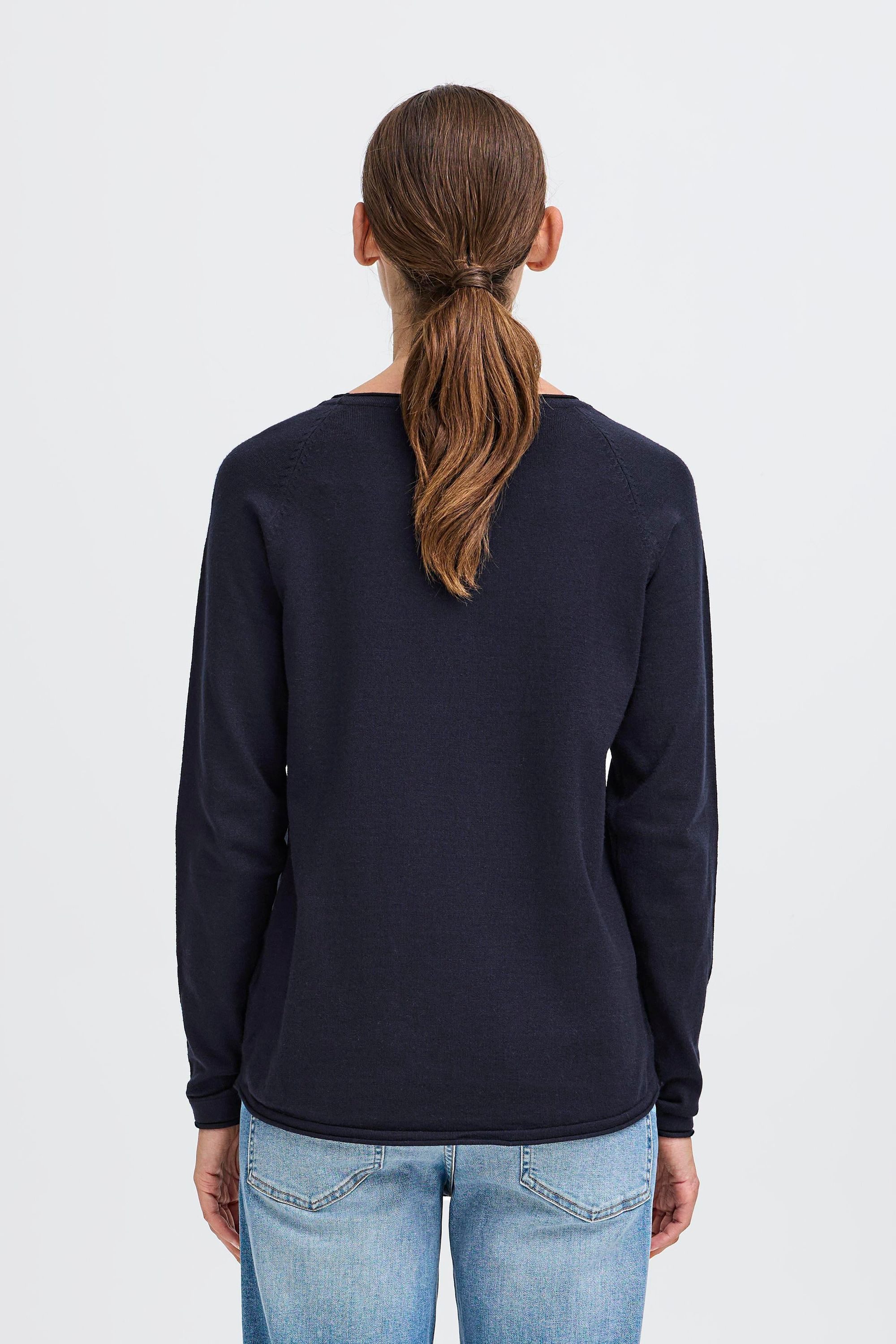 OXMO Strickpullover OXKeana Modischer Feinstrickpullover