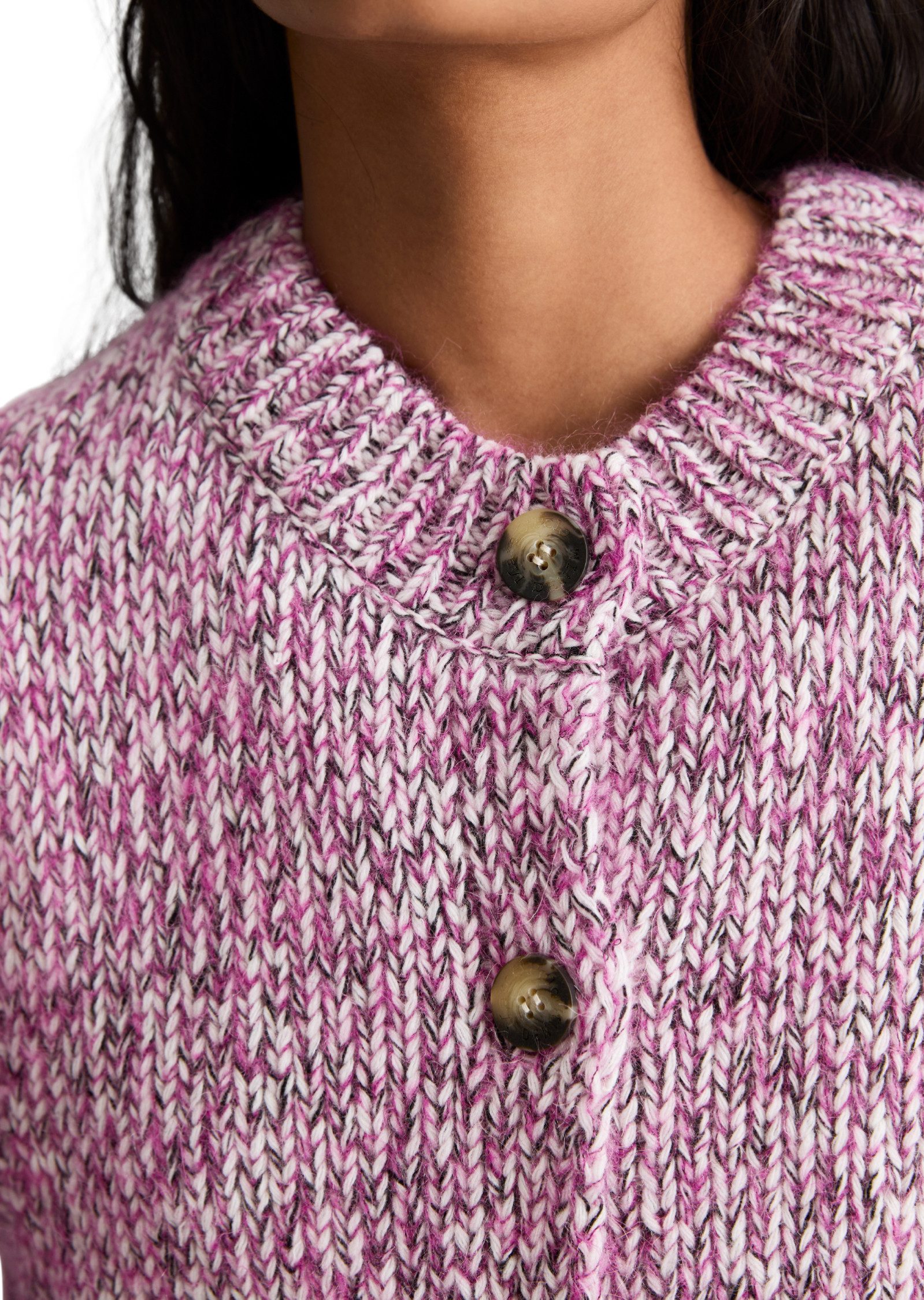 Marc O'Polo DENIM Strickpullover aus Schurwolle-Alpakawolle-Mix – Bild 4 von 5