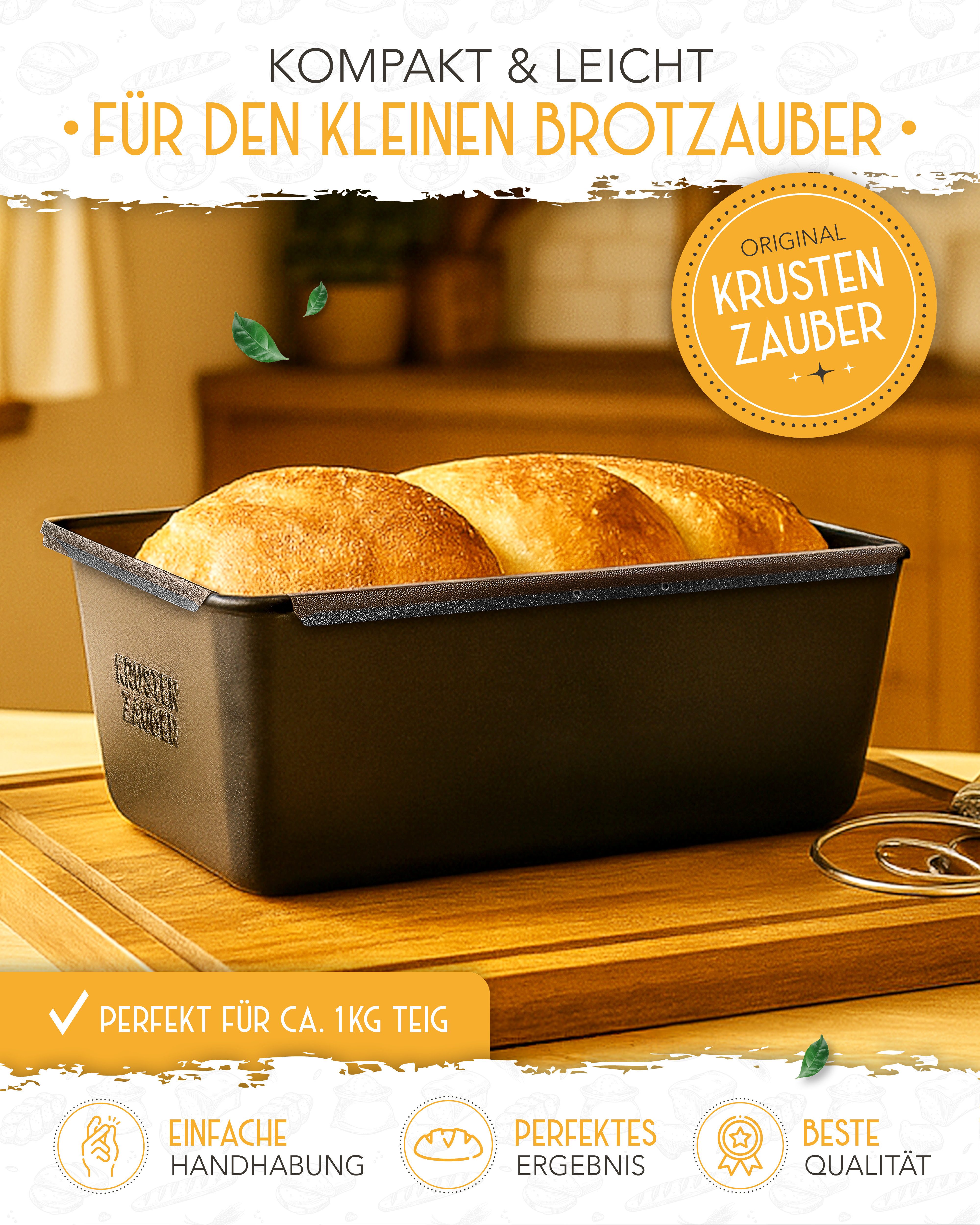 Krustenzauber Brotbackform KRUSTENZAUBER Gusseisen Topf zum Brotbacken & andere Brotbackformen