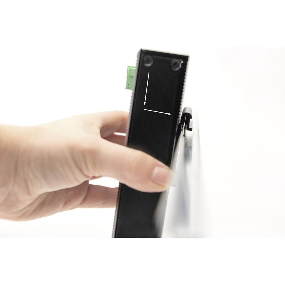 Digitus Industrial 8-Port Gigabit Flat Switch DIN rail, erweiterter DN-651127 Netzwerk-Switch