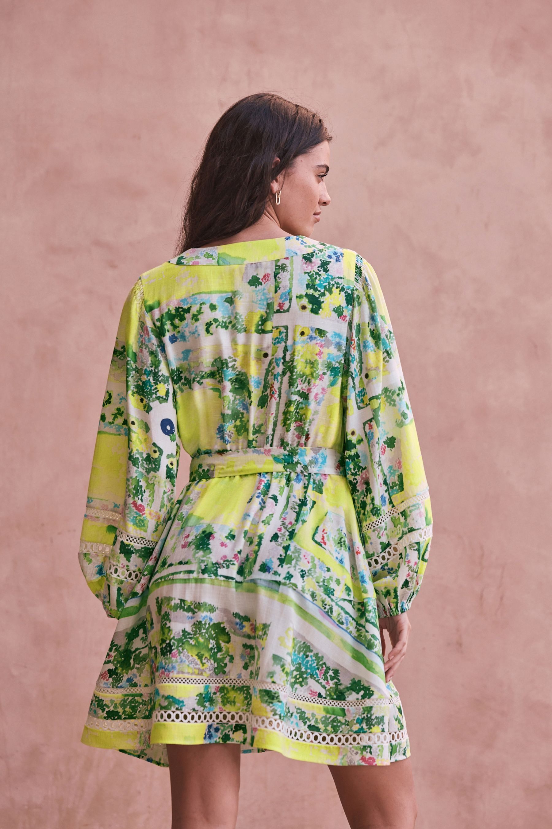 Next Partykleid Festliches Minikleid mit langen Ärmeln (1-tlg)