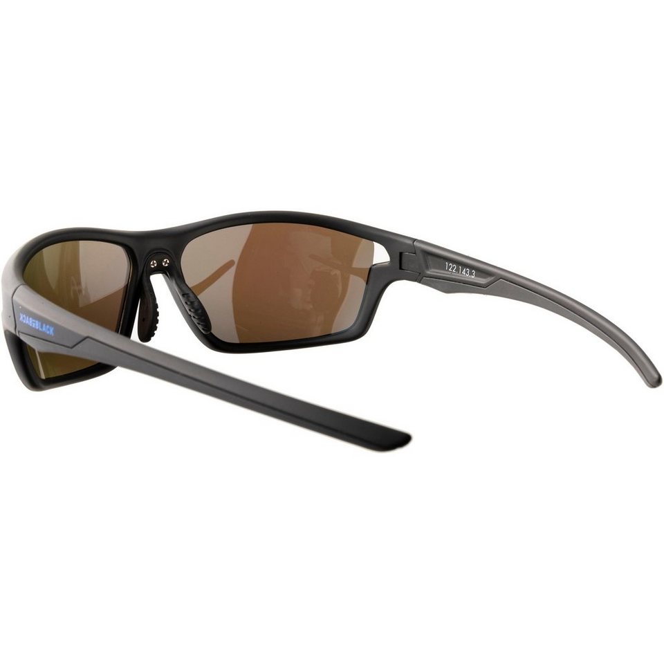 BACK IN BLACK Eyewear Sonnenbrille flexibler Nasensteg,polarisierte Gläser,verspiegelte  Gläser