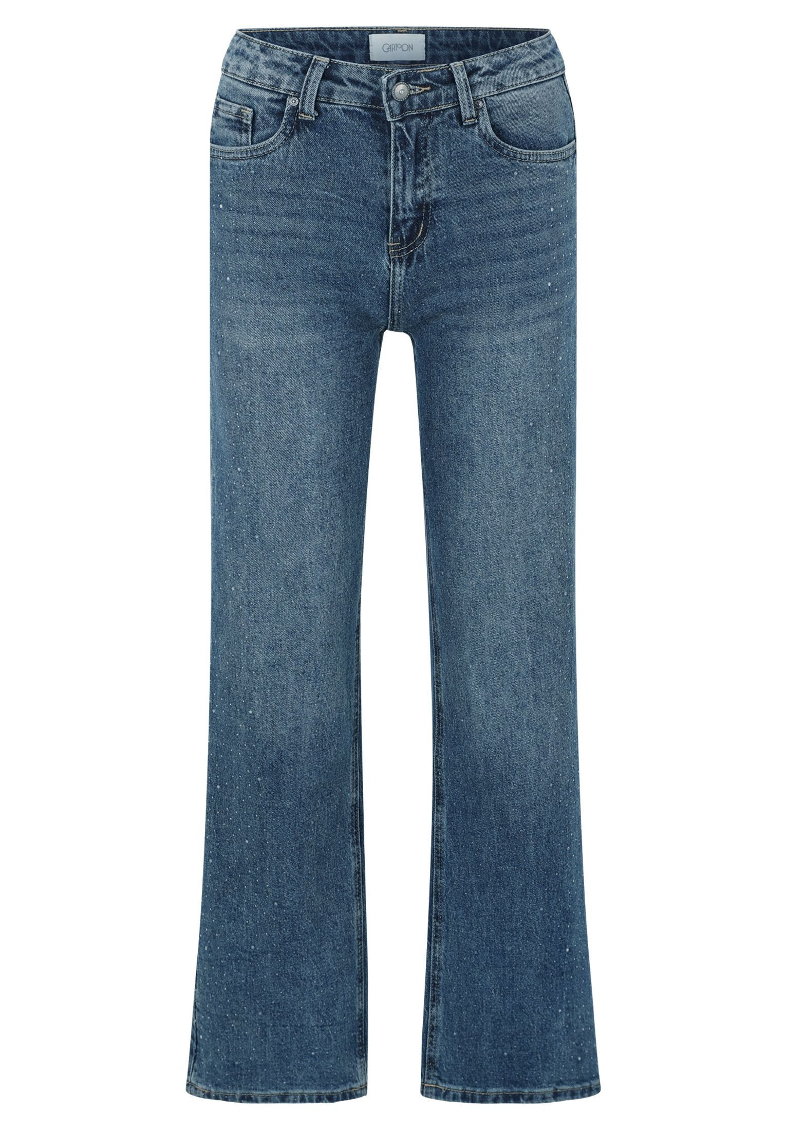 Stretch-Jeans Damen mit Strass