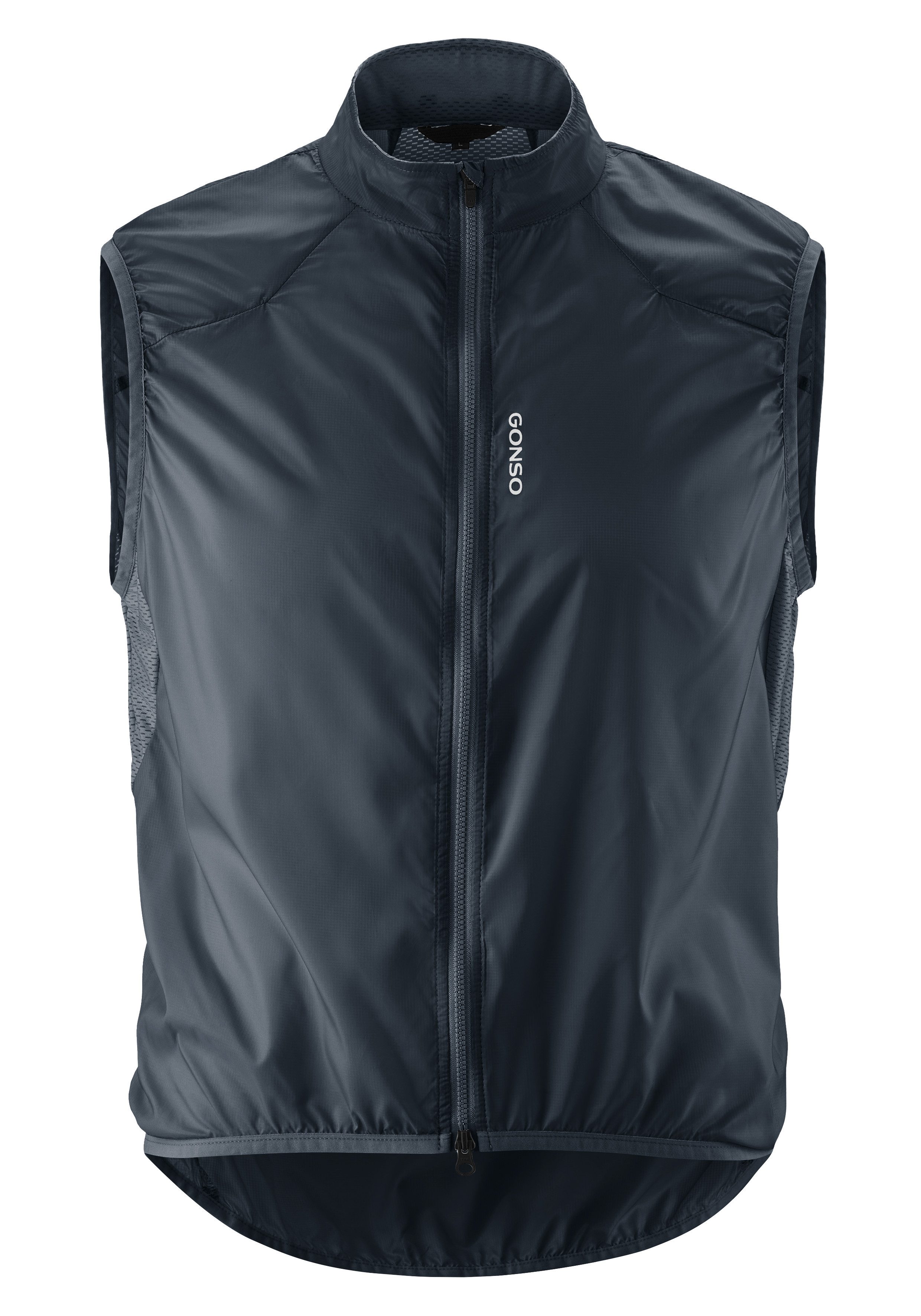 Gonso Funktionsweste Road Vest Wind M Herren Weste, atmungsaktive Radweste, leichte Windweste, Tight Fit