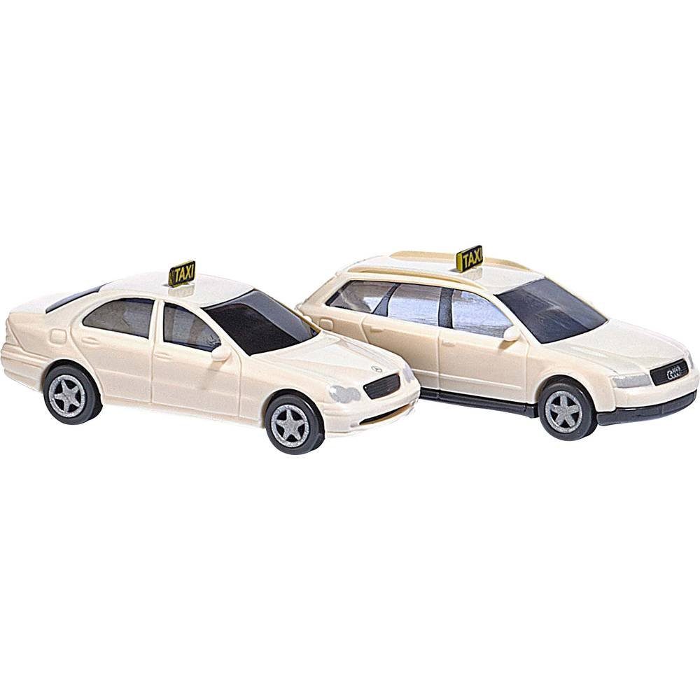 Busch Modelleisenbahn-Straße N Mercedes Benz, Audi Taxis 8341