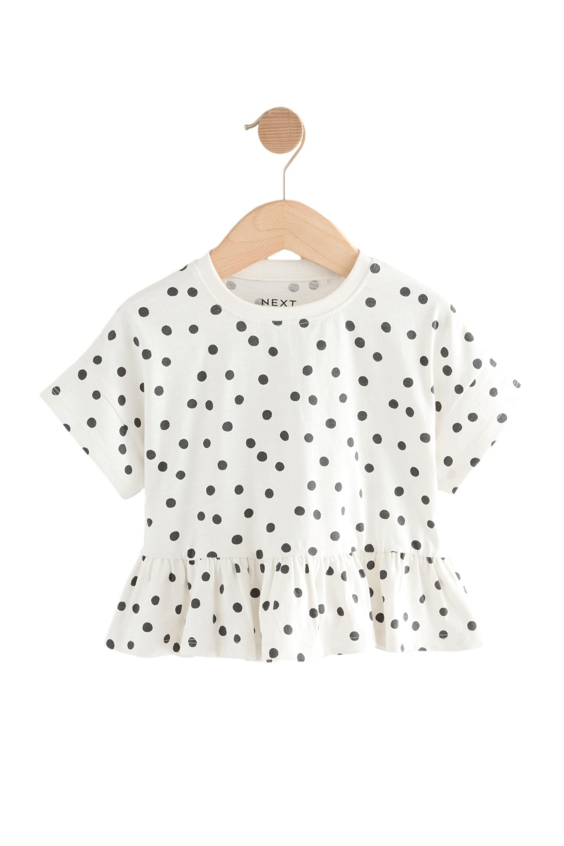 Next Schößchenshirt Kurzarmshirt mit Schößchen aus günstig online kaufen
