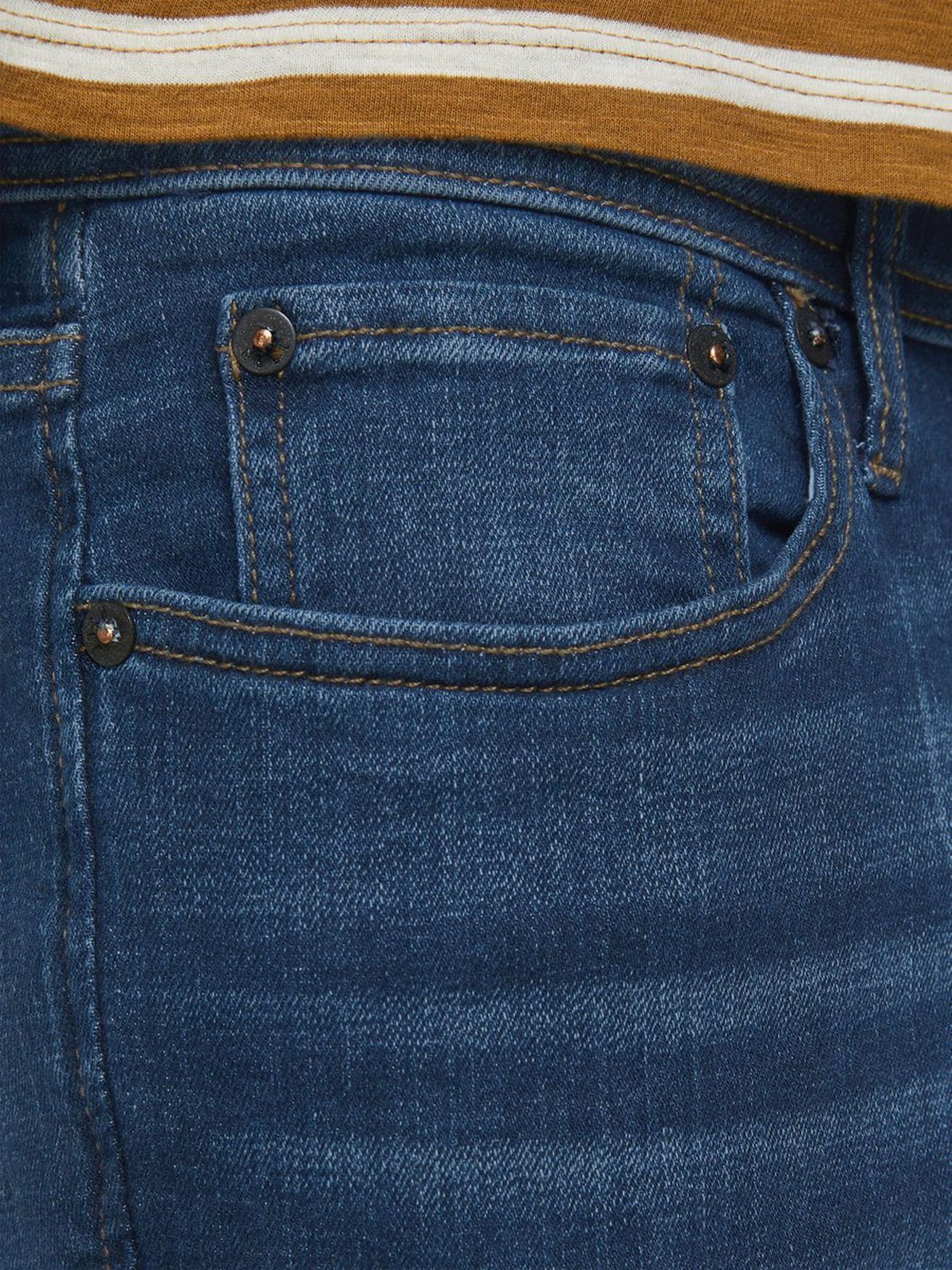 Jack TIM Jones 3464 Front Flat Jeans in & TIM Regular-fit-Jeans Legs ORIGINAL Dunkelblau-2 (1-tlg) Straight