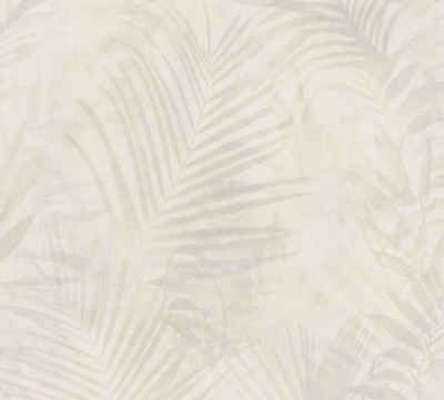 A.S. Création Vliestapete Neue Bude 2.0 Tropical Concret mit Palmenblättern, floral, Dschungeltapete Tapete Palmen