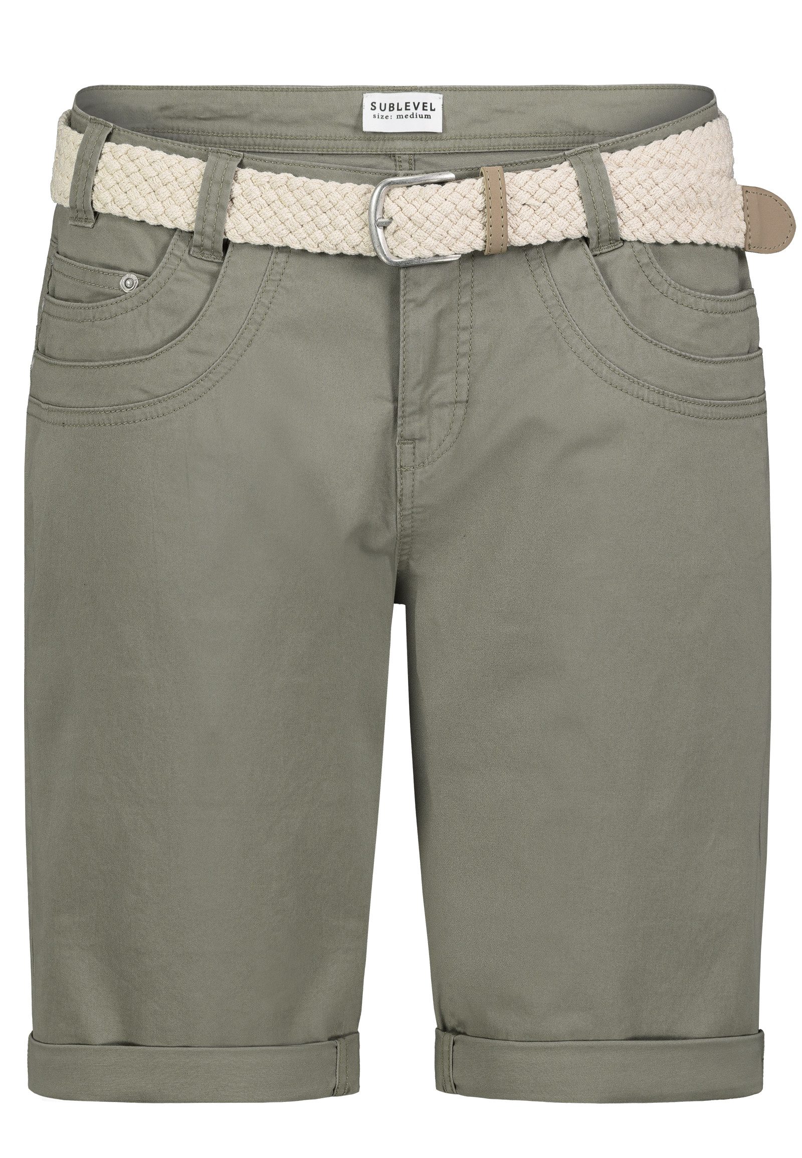 SUBLEVEL Bermudas Bermuda mit Gürtel günstig online kaufen