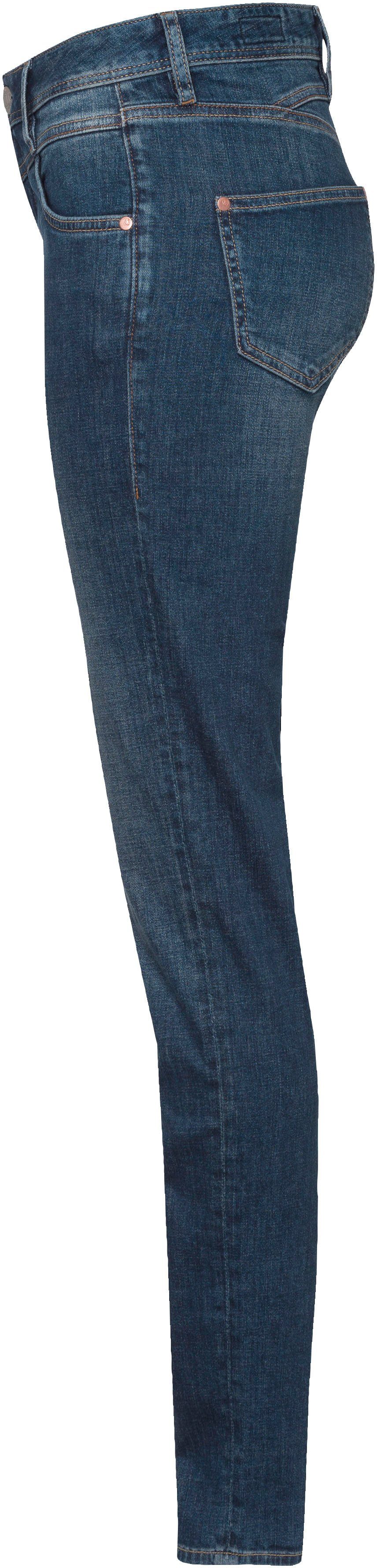 Normal Polyester Slim-fit-Jeans RECYCLED Recycled Herrlicher used Waist SLIM PEPPY 034 DENIM