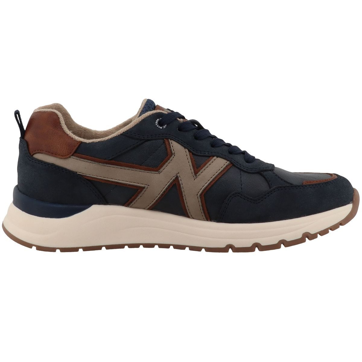 Mustang Shoes 26M0291006-navy Schnürschuh Sportiver Freizeitschuh mit wärmendem Frotteefutter