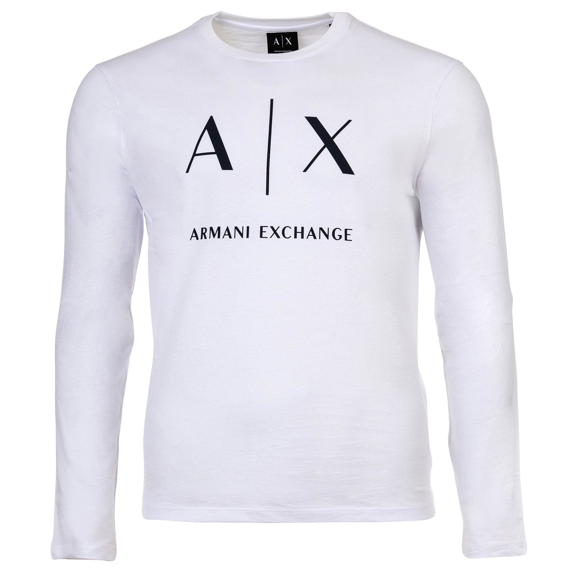 ARMANI EXCHANGE T-Shirt Herren Longsleeve 1er Pack Baumwolle T-SHIRT (Packung, 1er Pack)