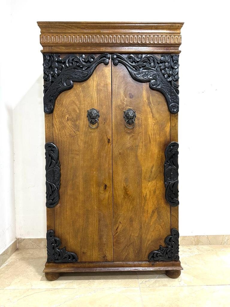 cm Brauner Oriental Schrank Rika Indien Handarbeit Galerie 180 Mehrzweckschrank