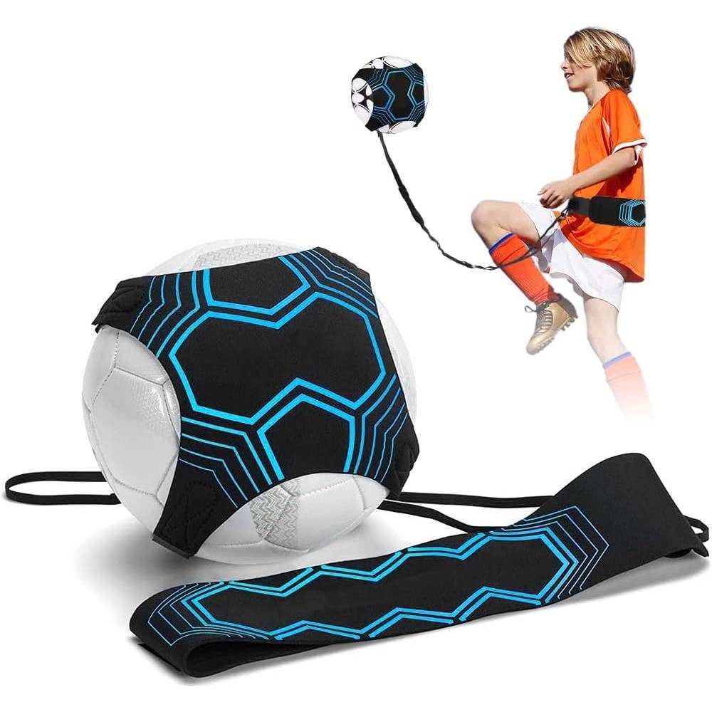 BlingBin Trainingshilfe Fußball Kick Trainer, Einstellbare Fußball Training Taille Gürtel, Fußball Praxis Ausrüstung Geeignet für Fußbälle der Größen 3, 4 und 5