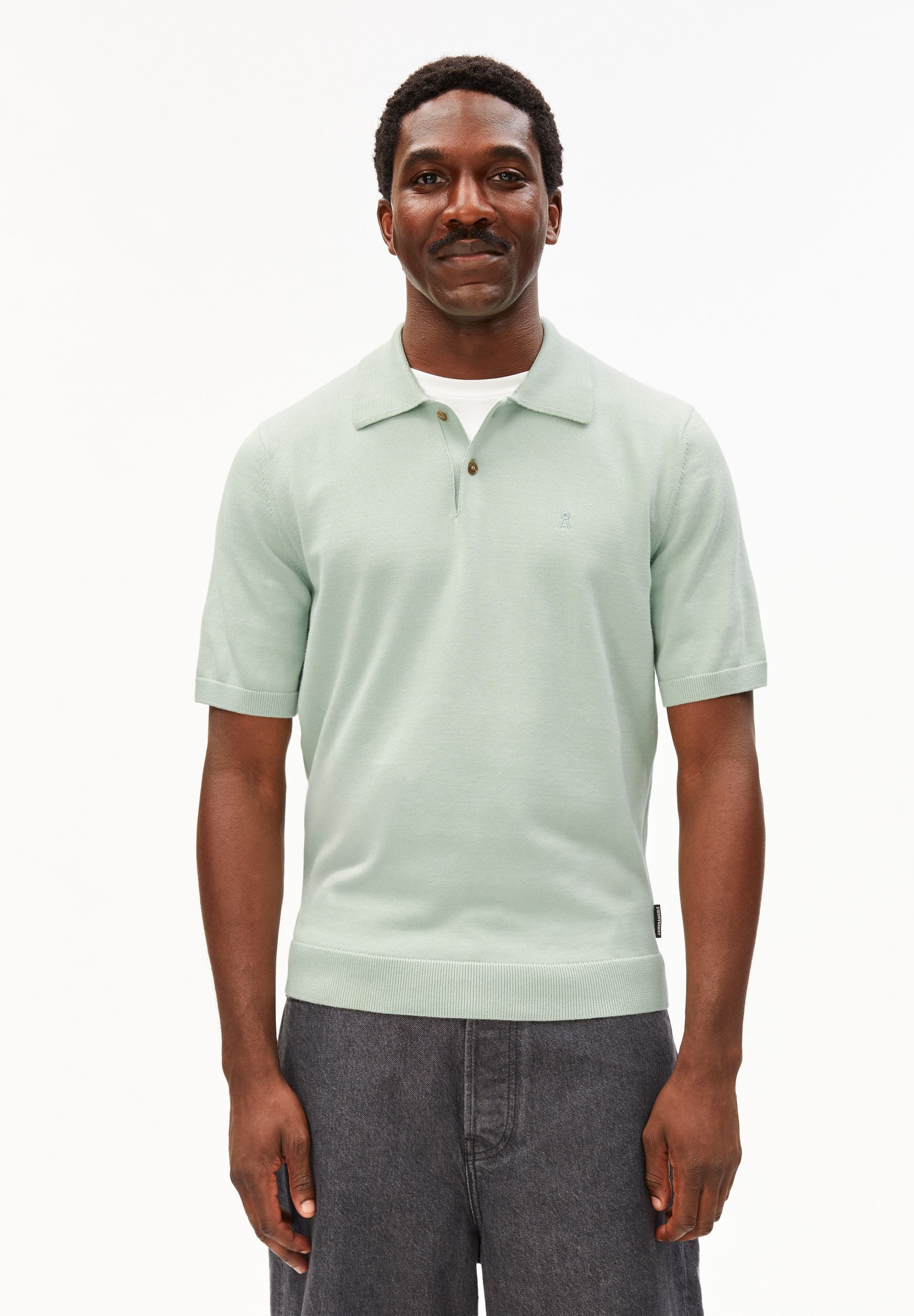 Armedangels Poloshirt KNIT POLO Strick-Polo aus 100% Bio-Baumwolle Slim Fit