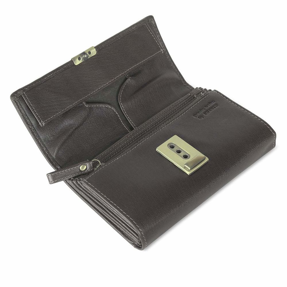BRANCO Kellnerbörse Profi Kellnerbörse, Leder Schwarz-Grün Used Look, Branco