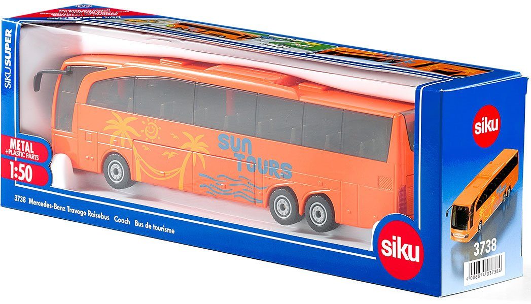 Siku Spielzeug-Bus SIKU Super, (3738) Mercedes-Benz Reisebus Travego