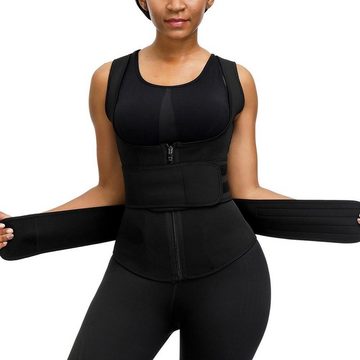 AFAZ New Trading UG Shaping-Body Korsett verstellbarer Reißverschluss Shapewear Bauchkontrolle Bund