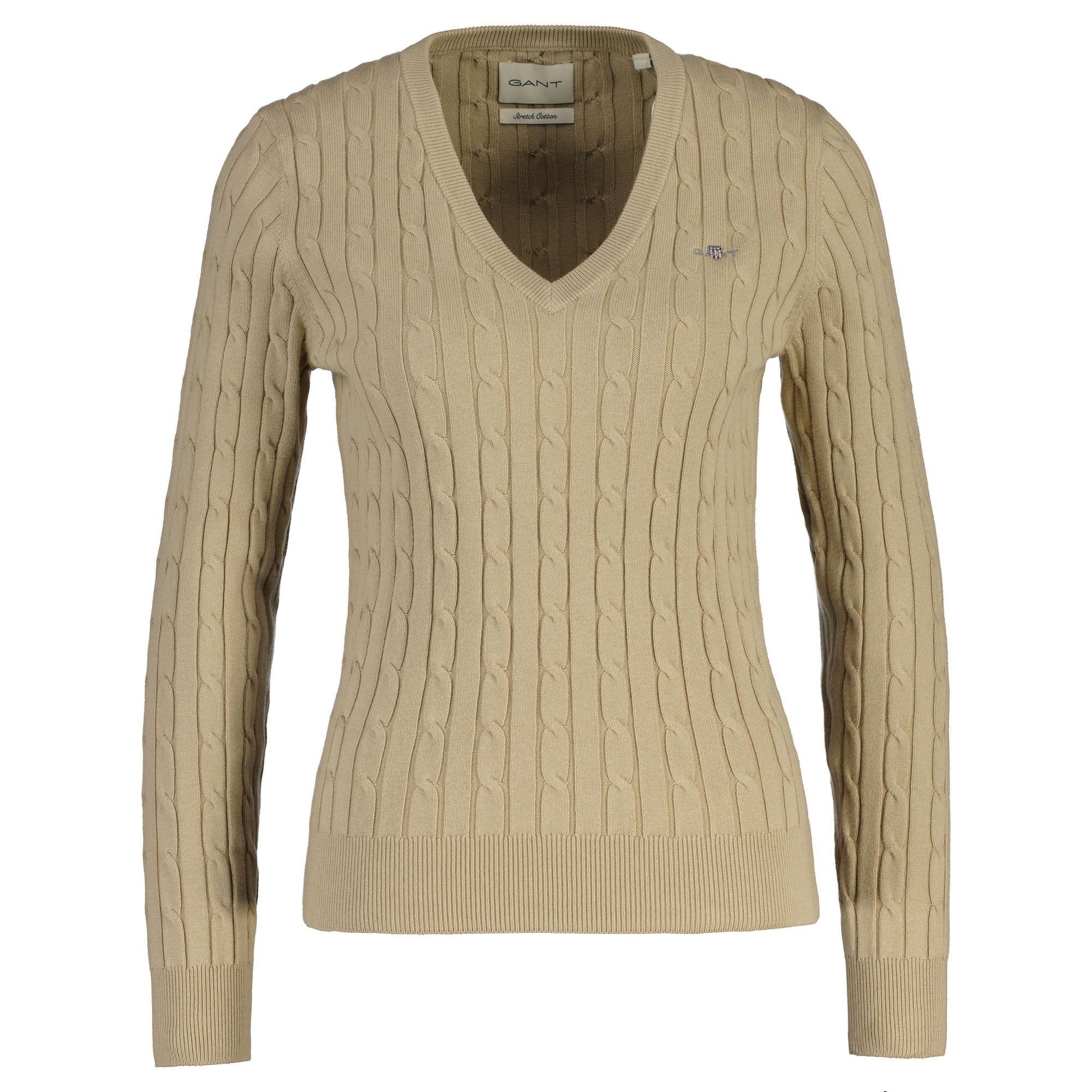 Gant Sweater Damen Strickpullover Baumwolle