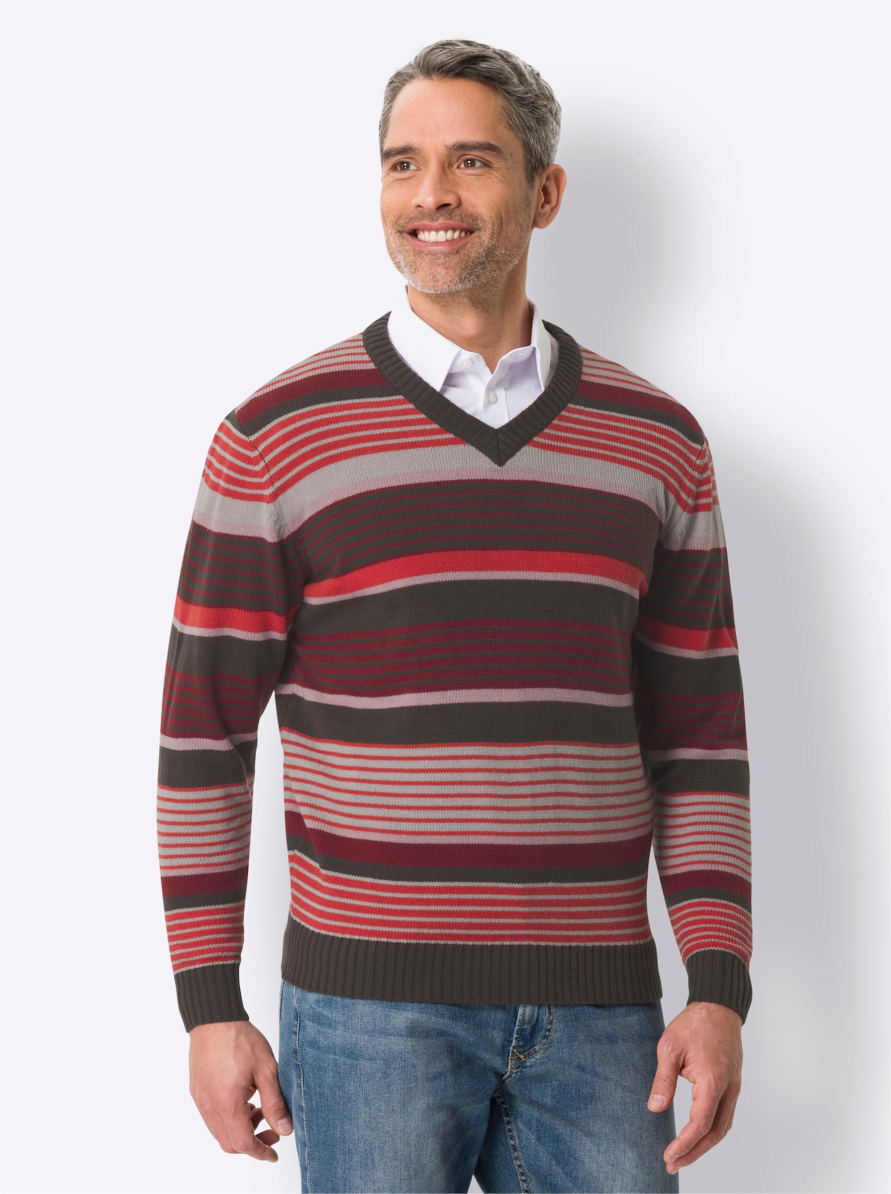 Sieh an! Strickpullover V-Ausschnitt-Pullover . günstig online kaufen