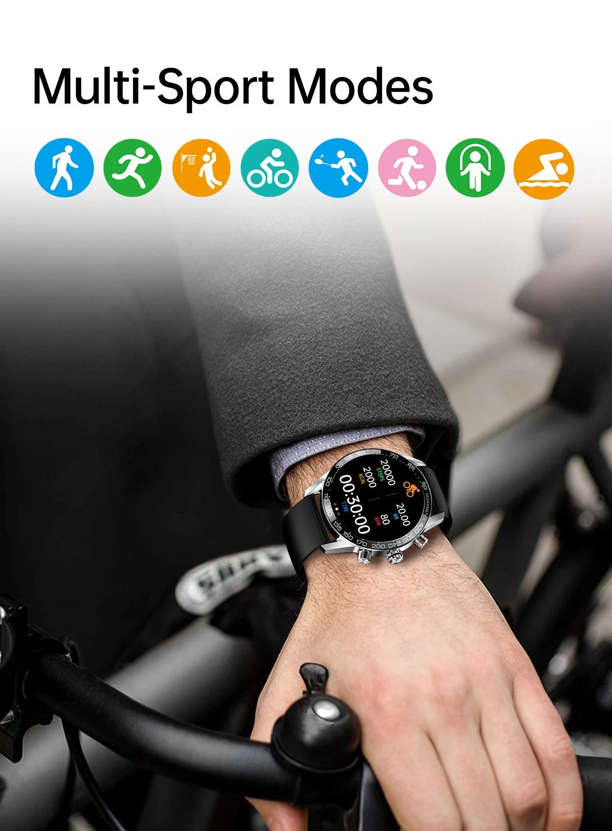 HS Amoled HD-Bildschirm Bluetooth Anruf IP67 wasserdicht Smart Uhr Smartwatch