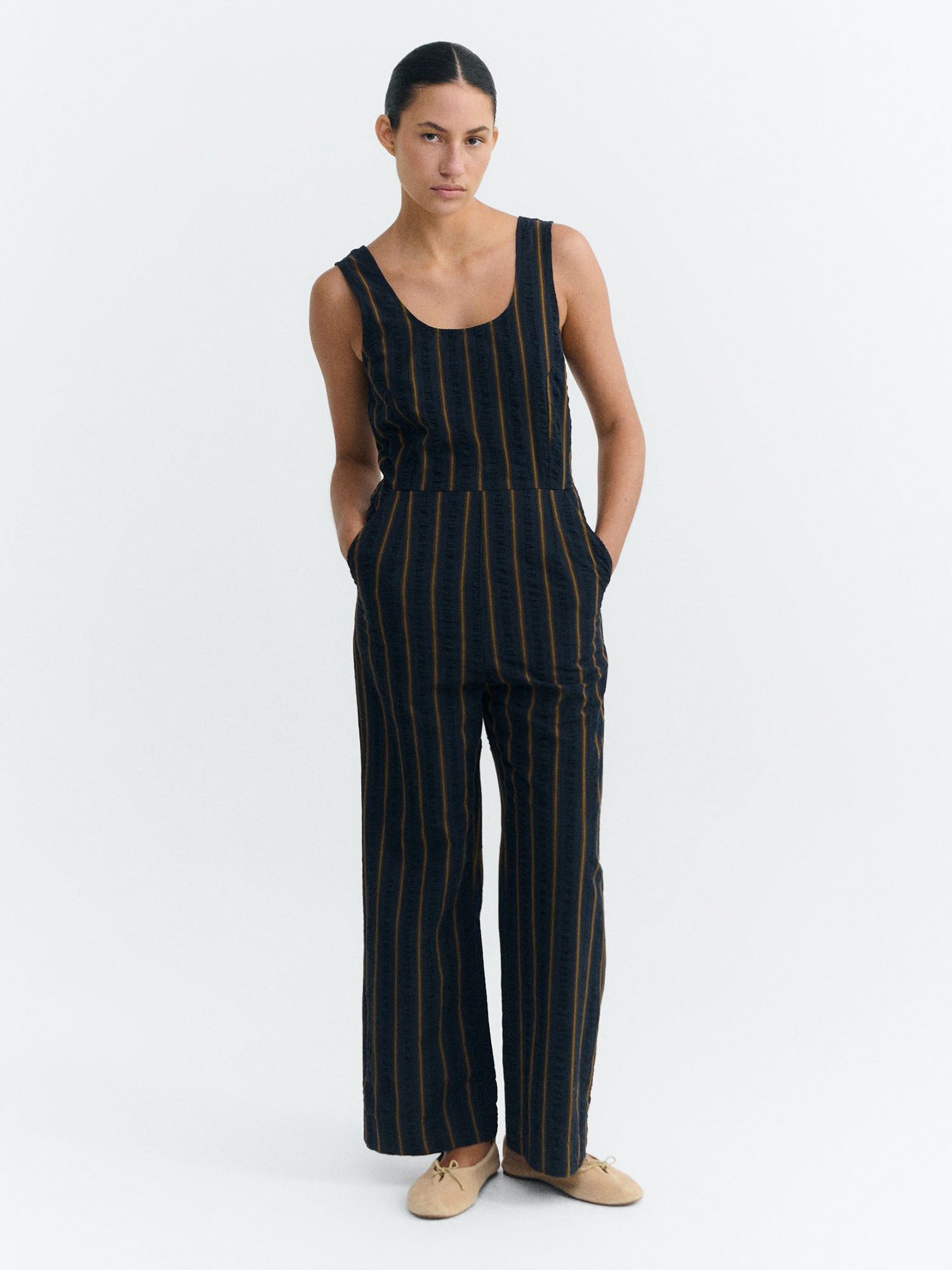Thinking Mu Jumpsuit Raflesia Seersucker Jumpsuit