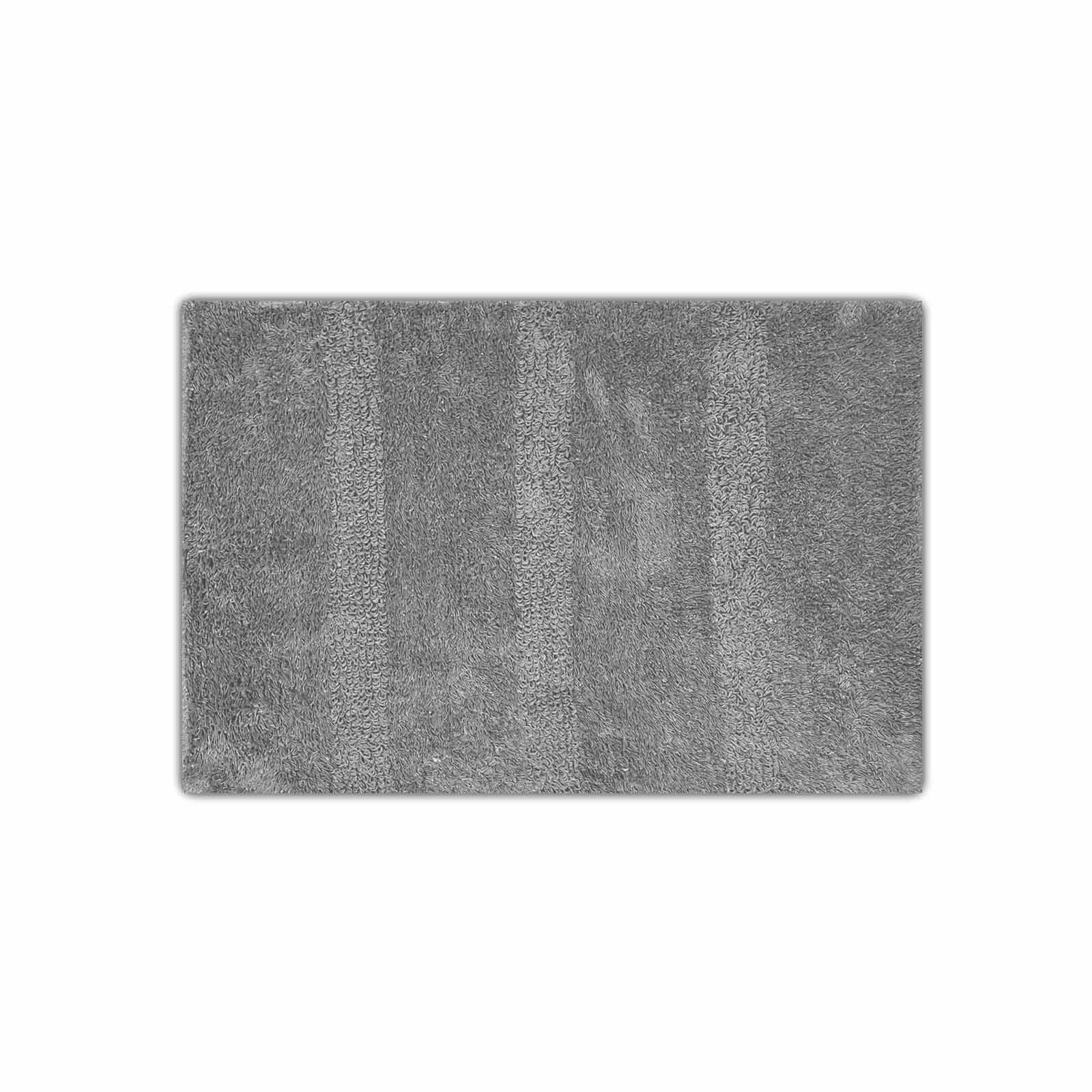 HAC24 Badematte Badezimmer Teppich Badvorleger Badteppich Badläufer, Waschbar, Baumwolle, Streifen, Baumwolle 60 x 40 cm