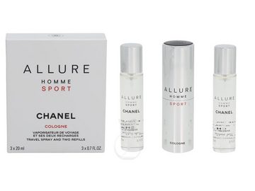 CHANEL Eau de Cologne Chanel Allure Homme Sport Eau de Cologne 3 x 20 ml mit Zerstäuber