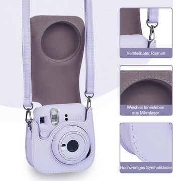 Novzep 8-in-1-Sofortbildkamera-Zubehörset, kompatibel mit Instax Mini 11, Actioncam Zubehör (inklusive Hülle/Album/Wandrahmen/Filmrahmen/Randaufkleber/Eckaufkleber)