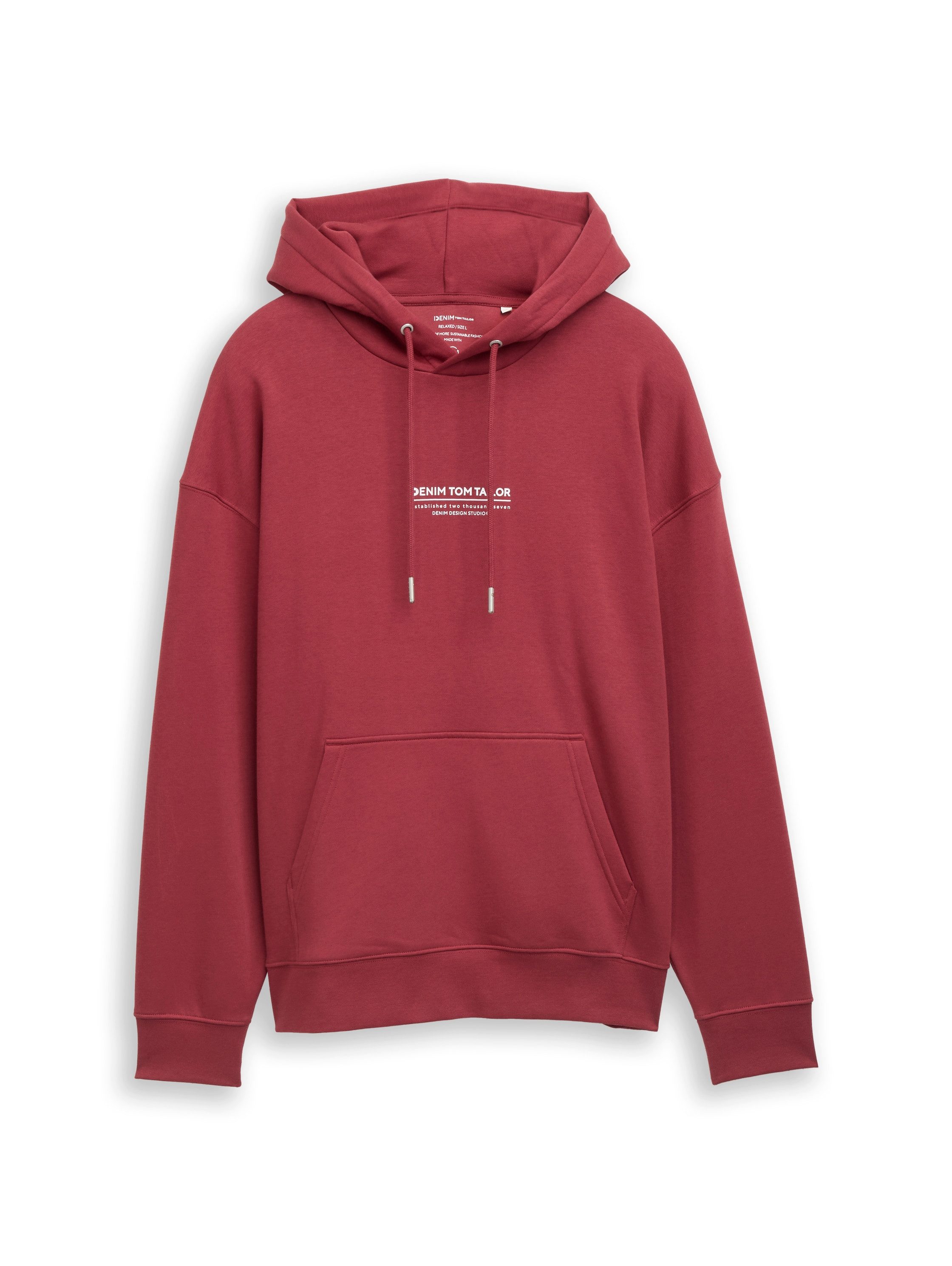 TOM TAILOR Denim Hoodie mit Logo Print