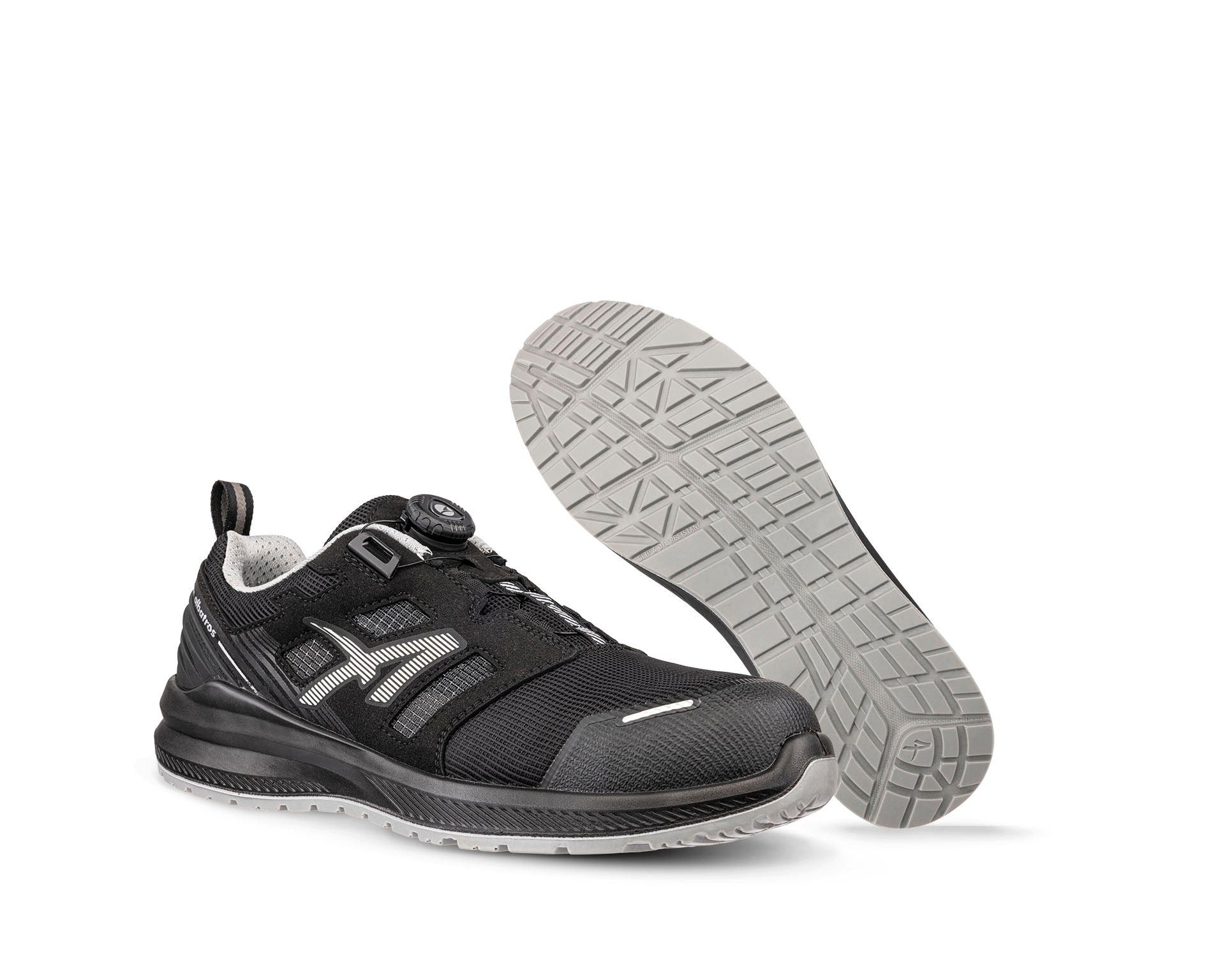 Albatros ALBATROS AIRFLOW BLK QL LOW Sicherheitsschuh S1PL ESD Sicherheitsschuh Einstellbar