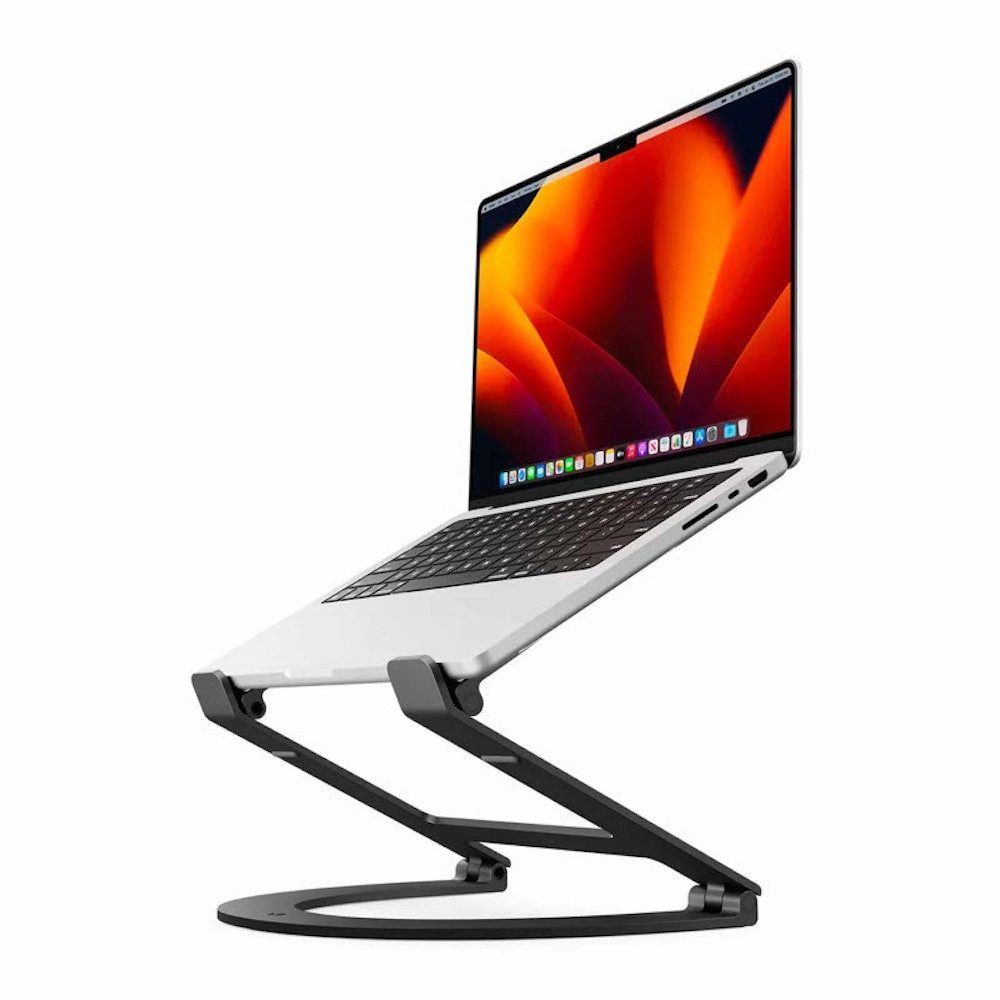 Twelve South Monitor-Halterung Curve Flex Ständer MacBook, (Aluminuim Schwarz)