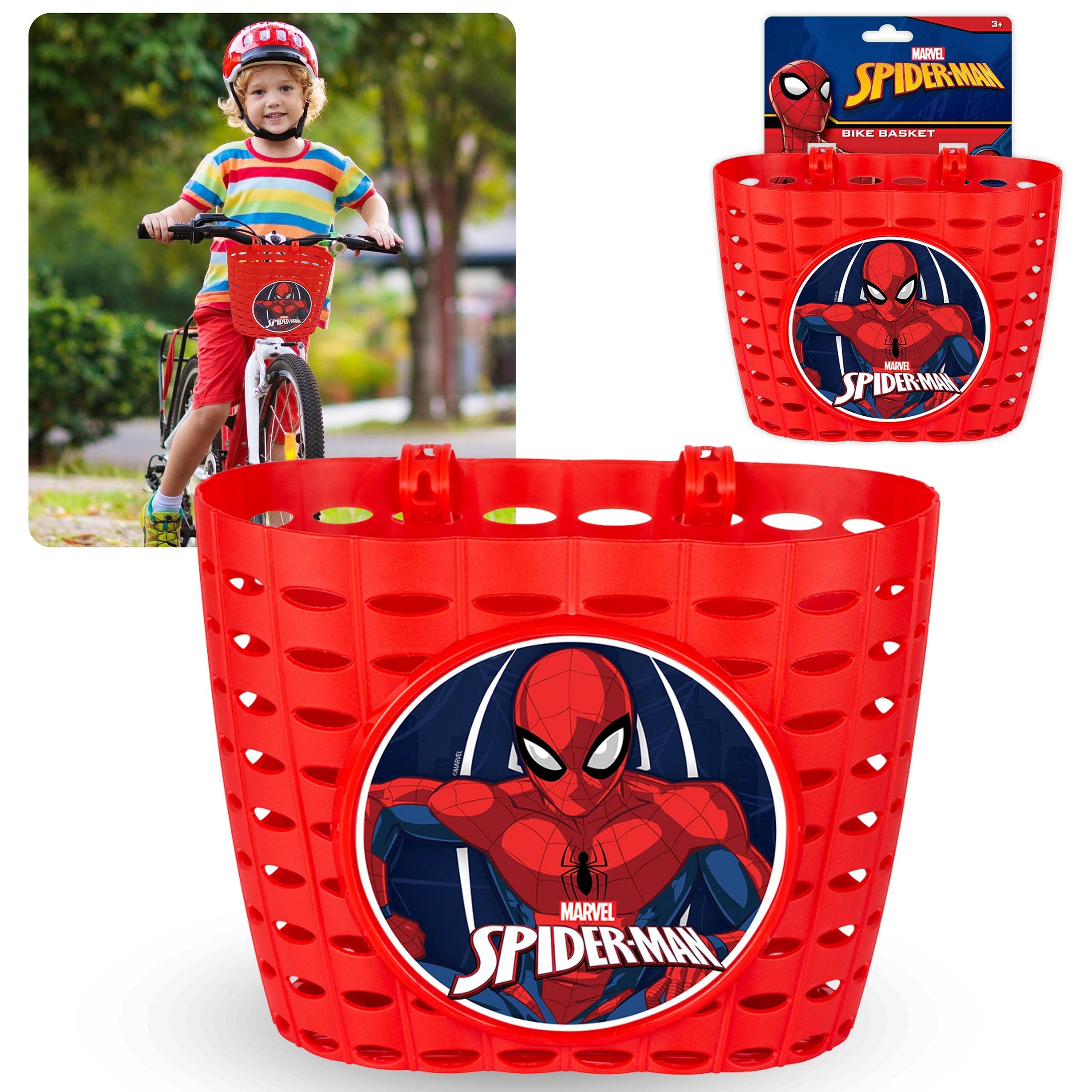 Sarcia.eu Fahrradkorb MARVEL Spider-Man Kinder Fahrradkorb für den Lenker Jungen 20x15x16 cm